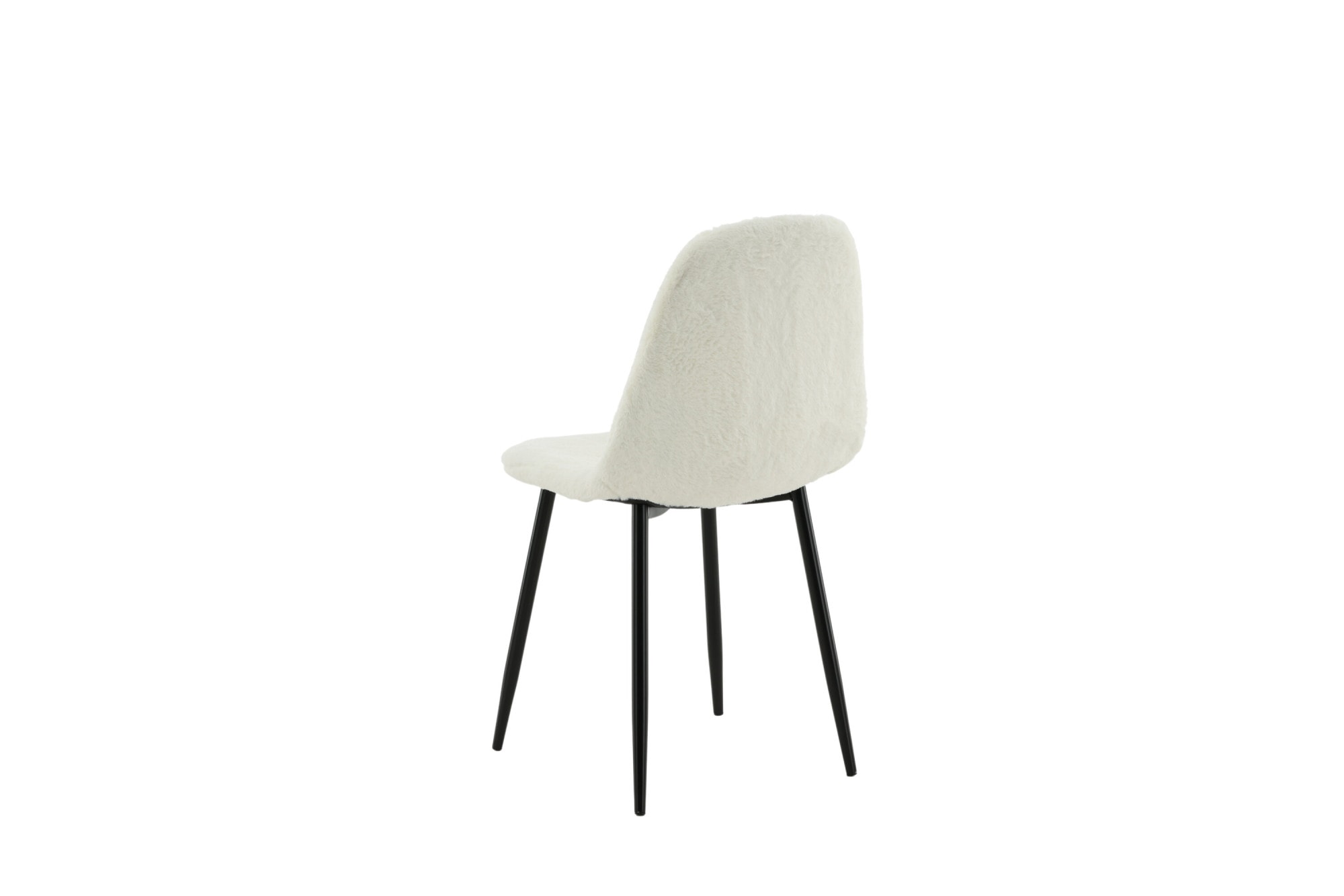 Venture Home Esszimmerstuhl »Polar Fluff, 2er-Set Esszimmerstühle in Weiss-Teddy, 150 kg belastbar« () 2 Stk.Polsterstuhl, Plüsch-Bezug, Metallbeine, weich, kuschelig