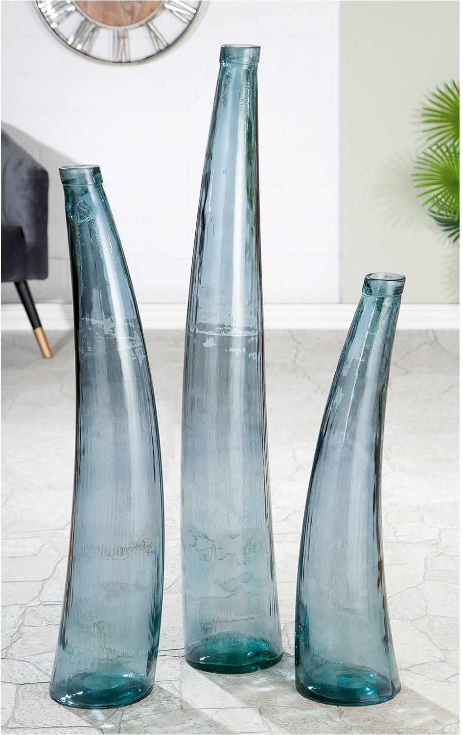 GILDE Vase de sol »Bodenvase Bleu«