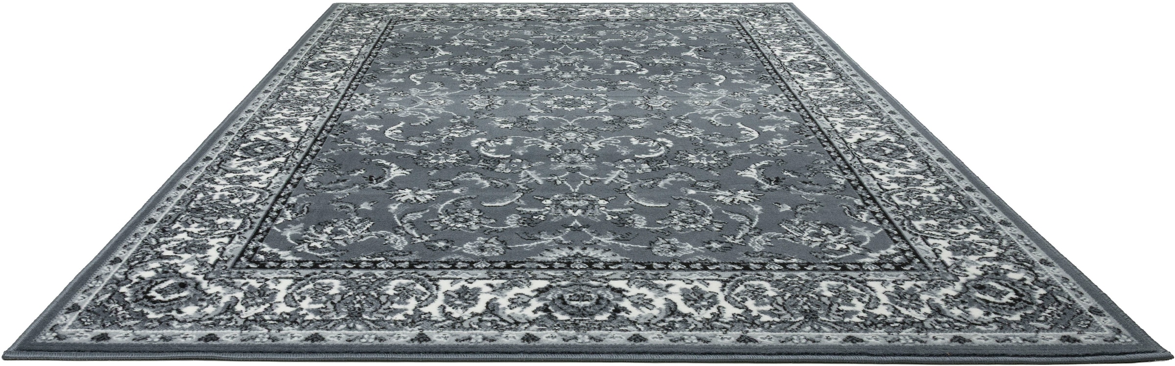 GOODproduct Teppich »Ezzo, mit Bordüre, Kurzflor, Made in Belgium« rechteckig 7 mm Höhe Orient-Optik, Teppich,  Wohnzimmer, Esszimmer, Schlafzimmer