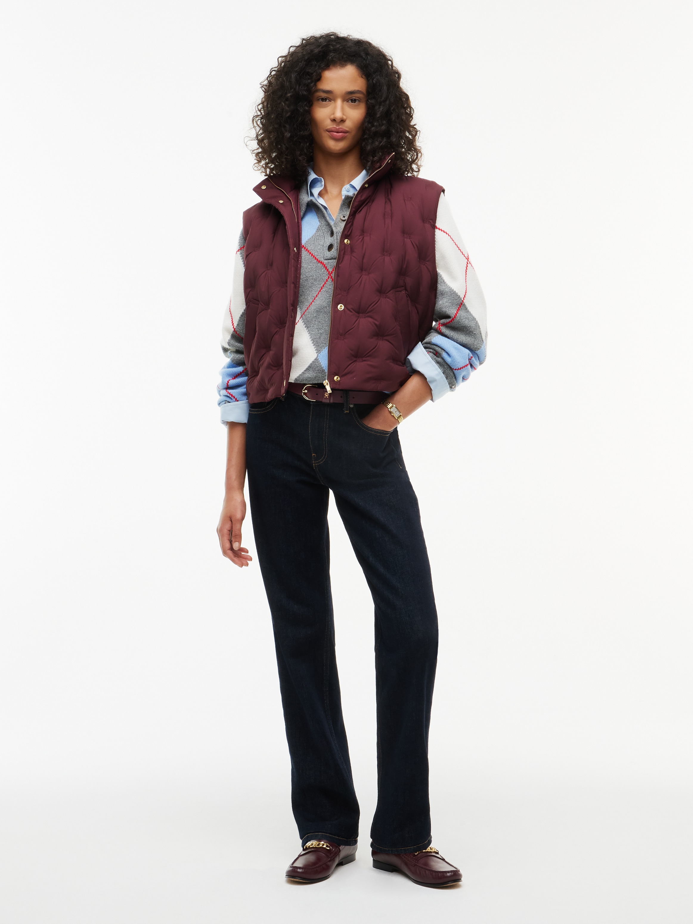 Tommy Hilfiger Steppweste »LW DOWN FLAG QUILT VEST« Kunstfaser