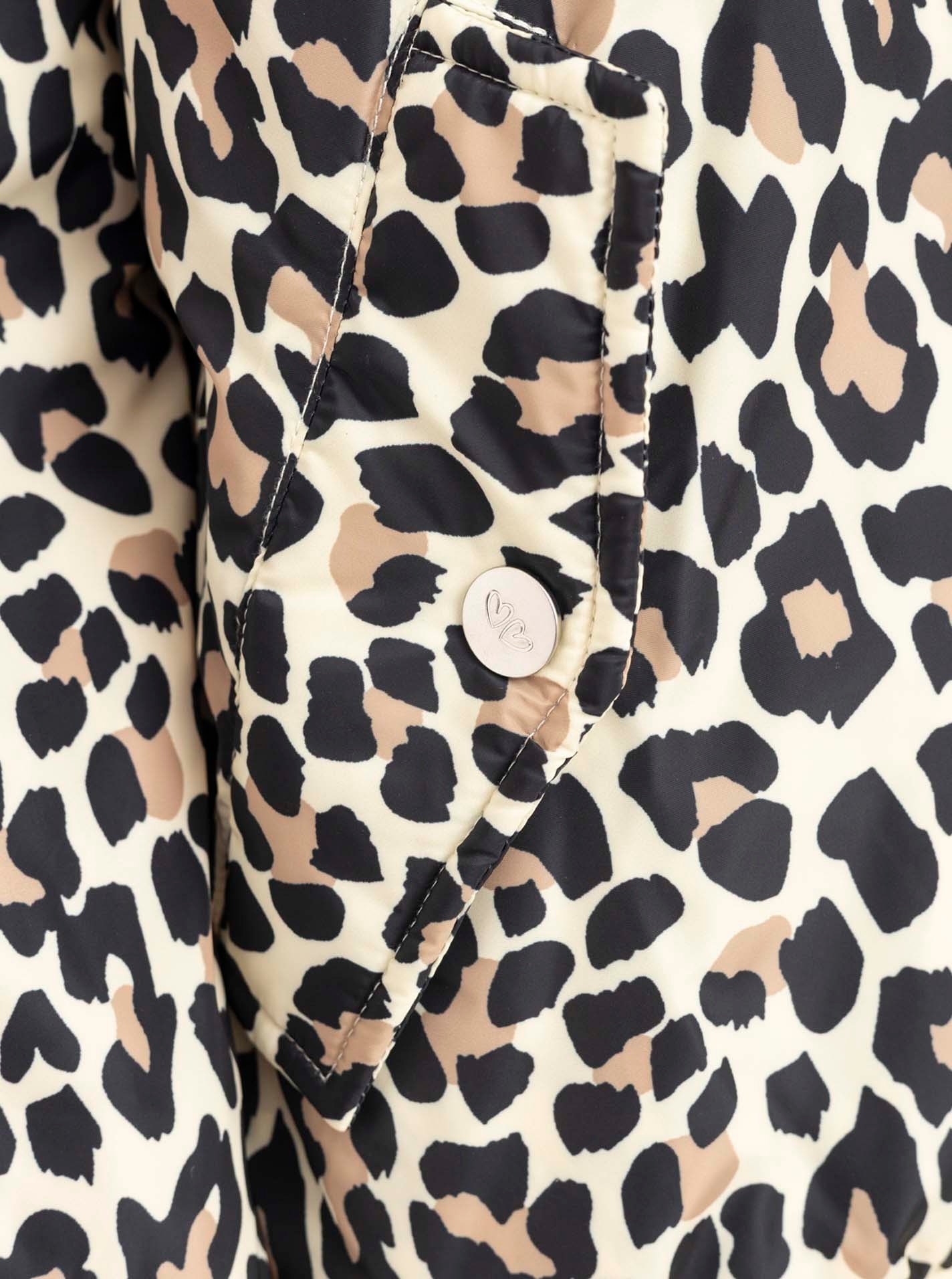 Zwillingsherz Bomberjacke »"Wild Heart"« ohne Kapuze Leomuster, verdeckter Reissverschluss