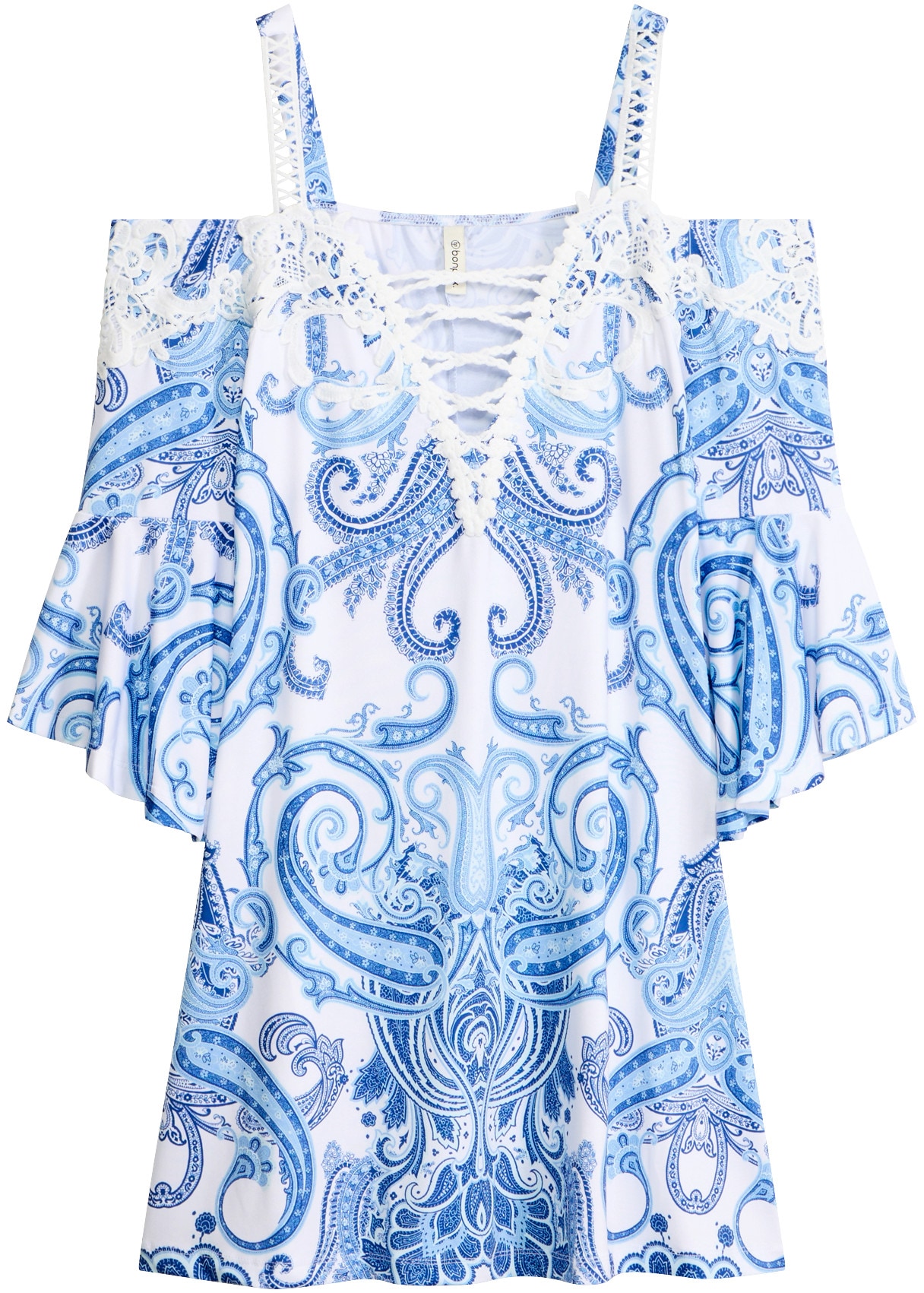 bonprix Off-Shoulder-Kleid für Partys, Off-Shoulder-Design, Halbarm, ausgestellte Passform