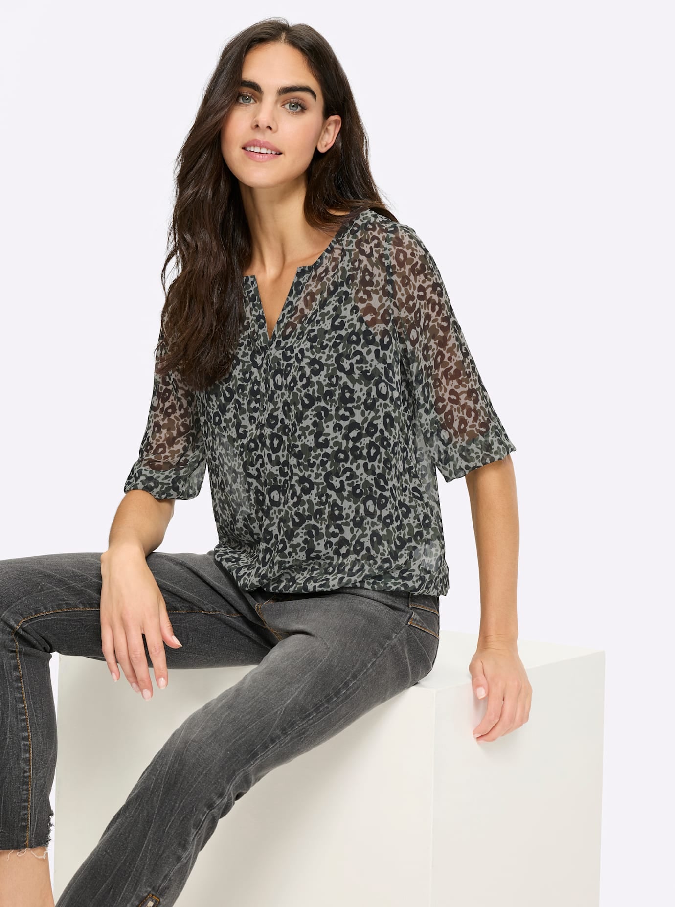 heine Blouse à manches longues