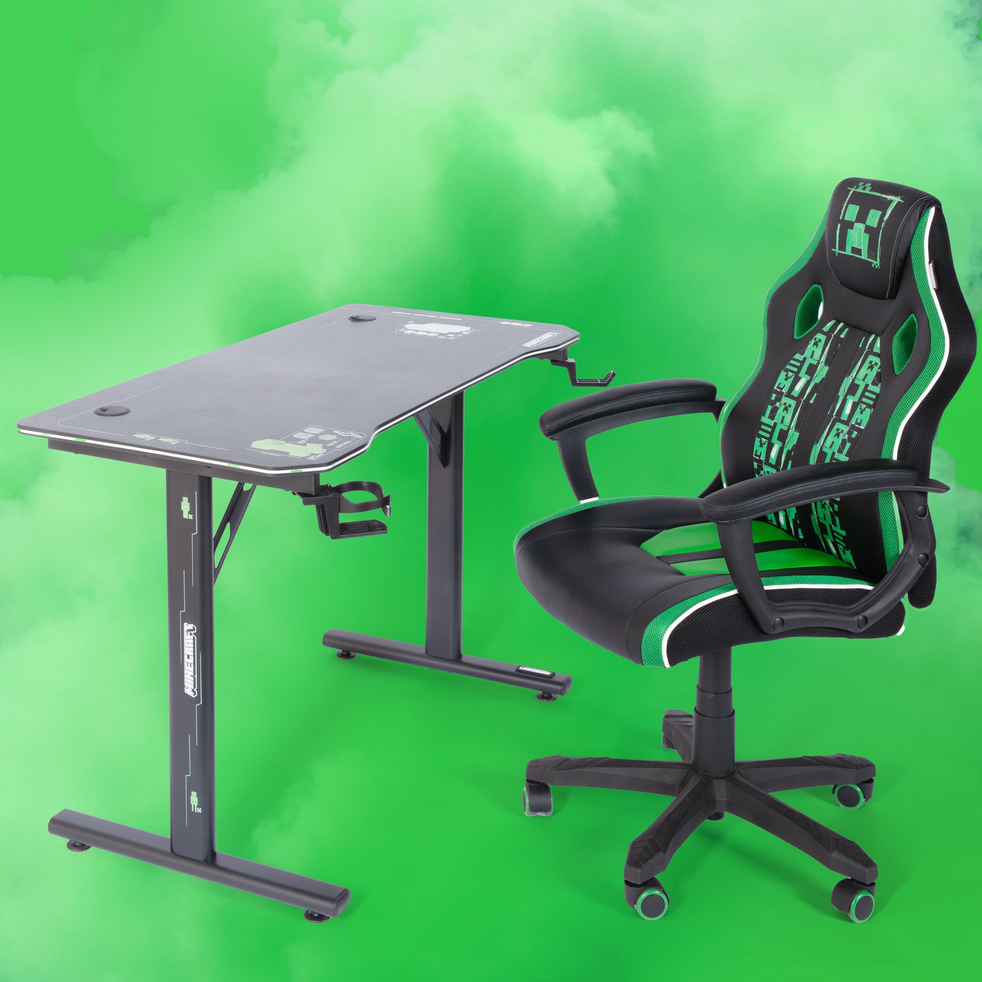 Phoenix Chaise de jeu () 1 cuisdétails verts, fauteuil de course