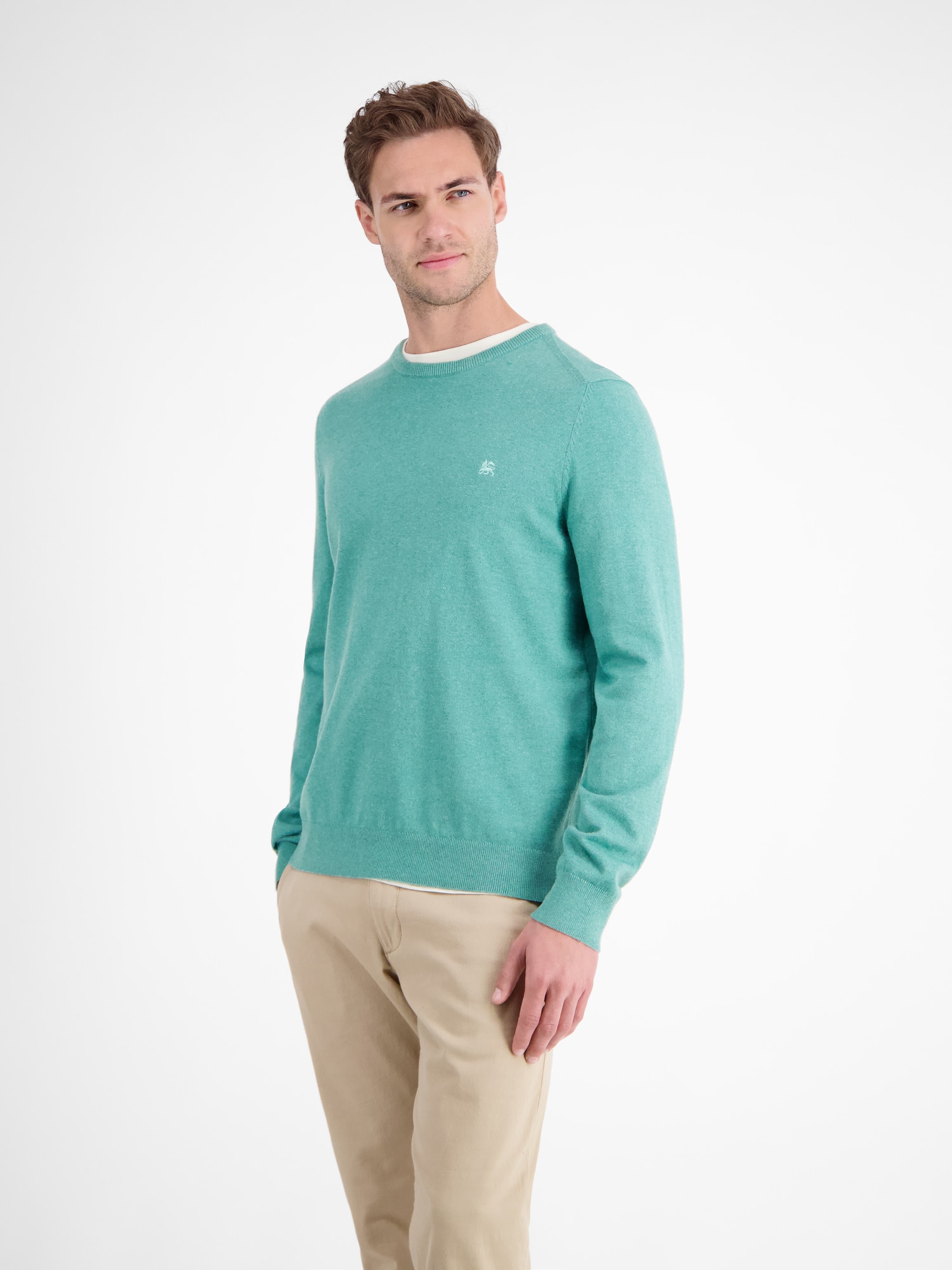 LERROS Pull en tricot »Herren Basic Strickpullover«