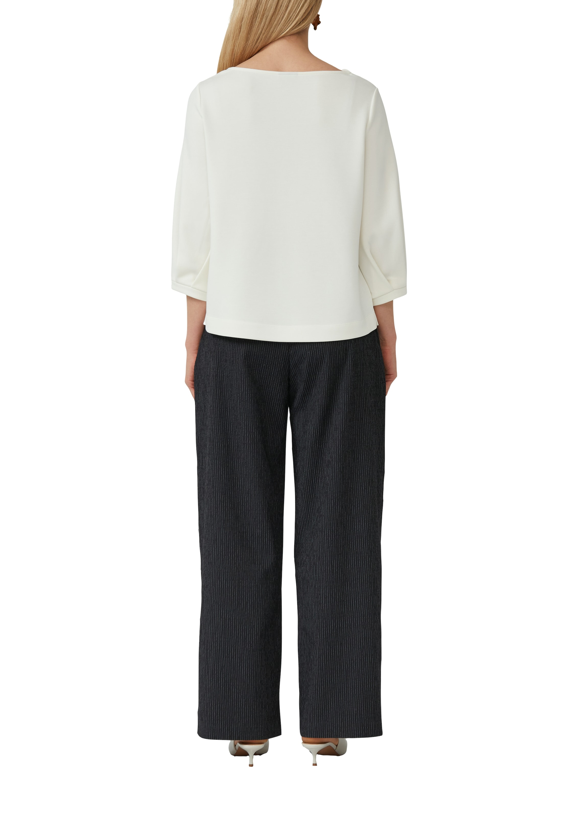 s.Oliver BLACK LABEL Sweatshirt , mit Wasserfall Ausschnitt
