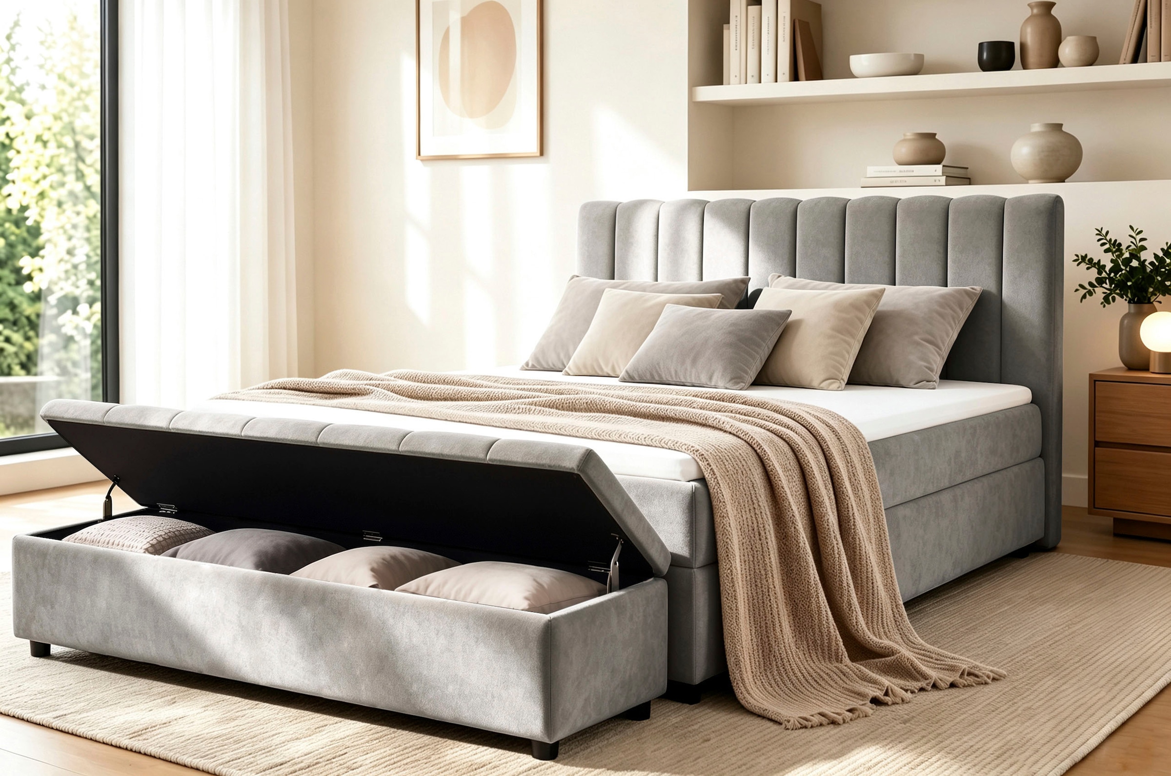 GOODproduct Sitzbank »Haileyy mit Stauraum (140L), Breite: 180cm«