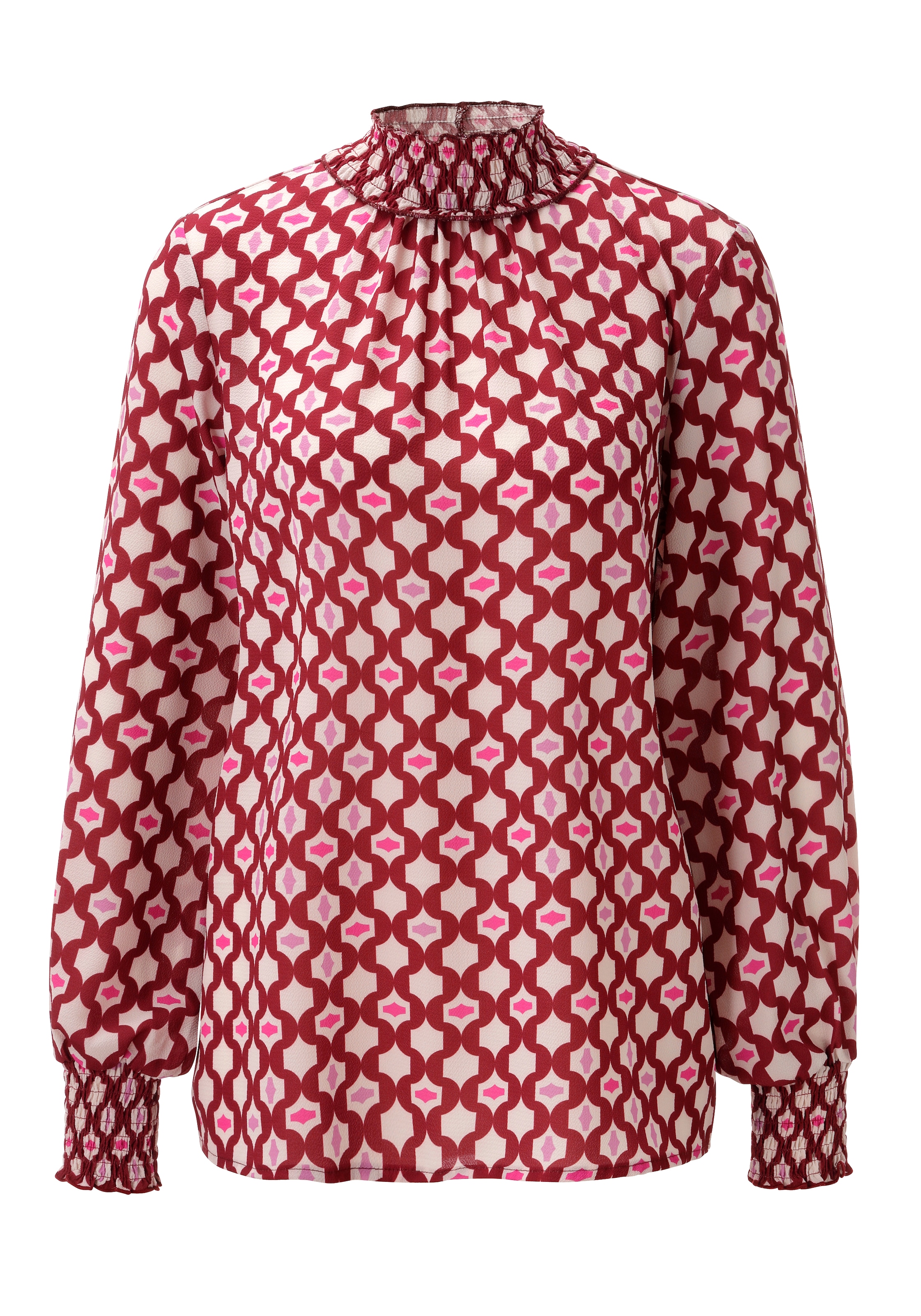 Aniston CASUAL Blouse à enfiler avec impression rétro aux couleurs tendance - NOUVELLE COLLECTION
