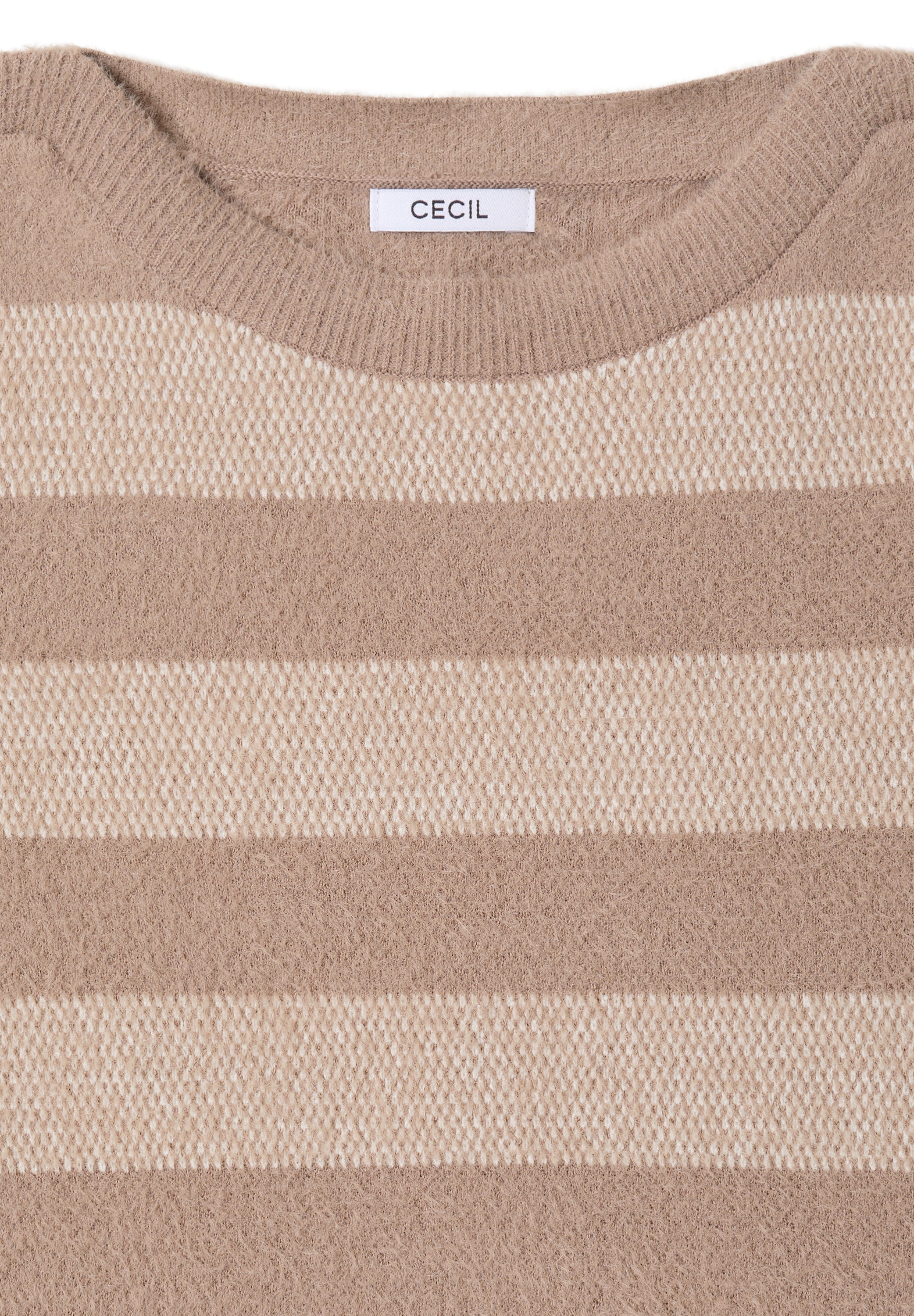 Cecil Pull à col rond mit Streifenmuster