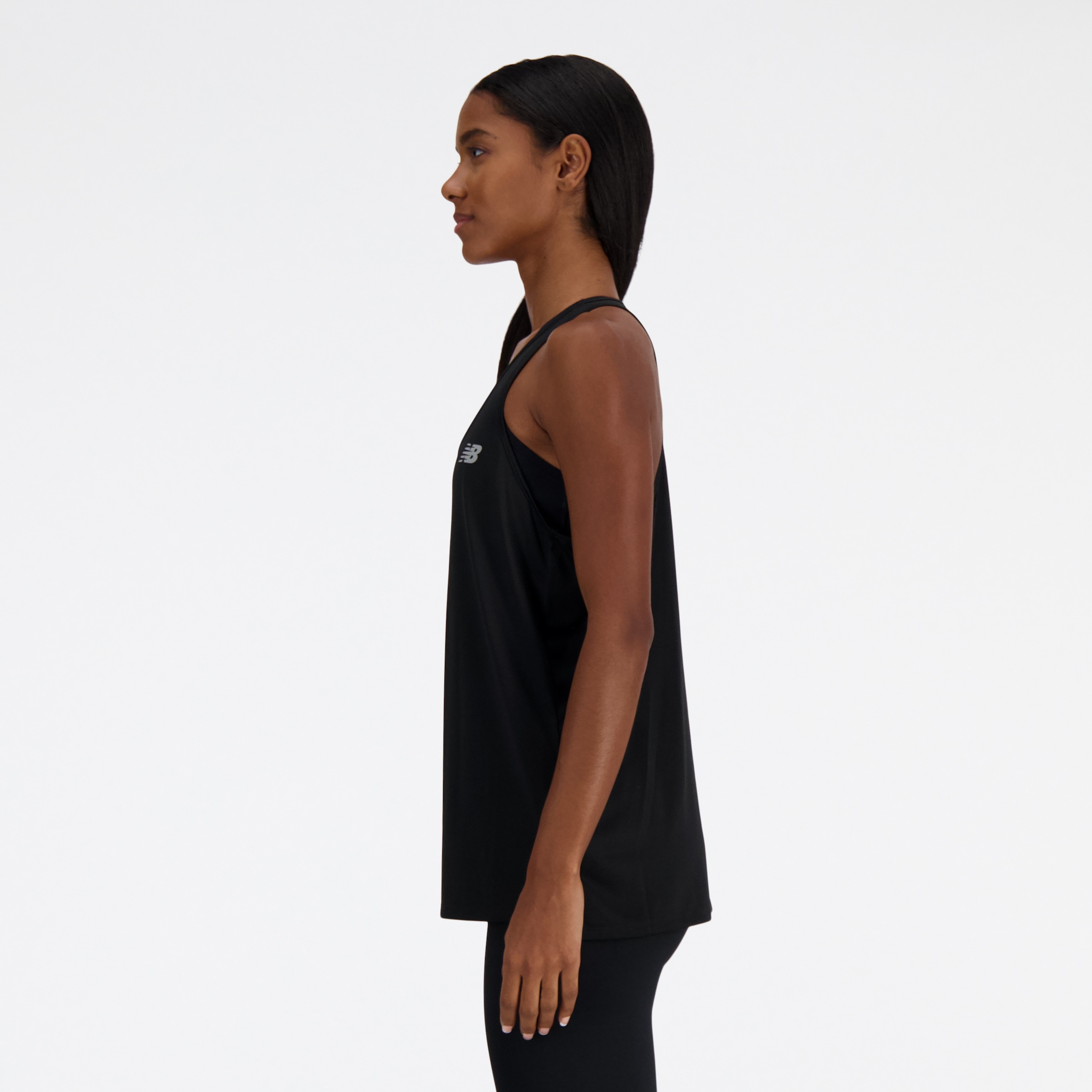 New Balance Tanktop »Sport Essentials Tank Womens TOP-36325« mit Ringerrücken, ärmellos, aus Polyester, lockere Passform
