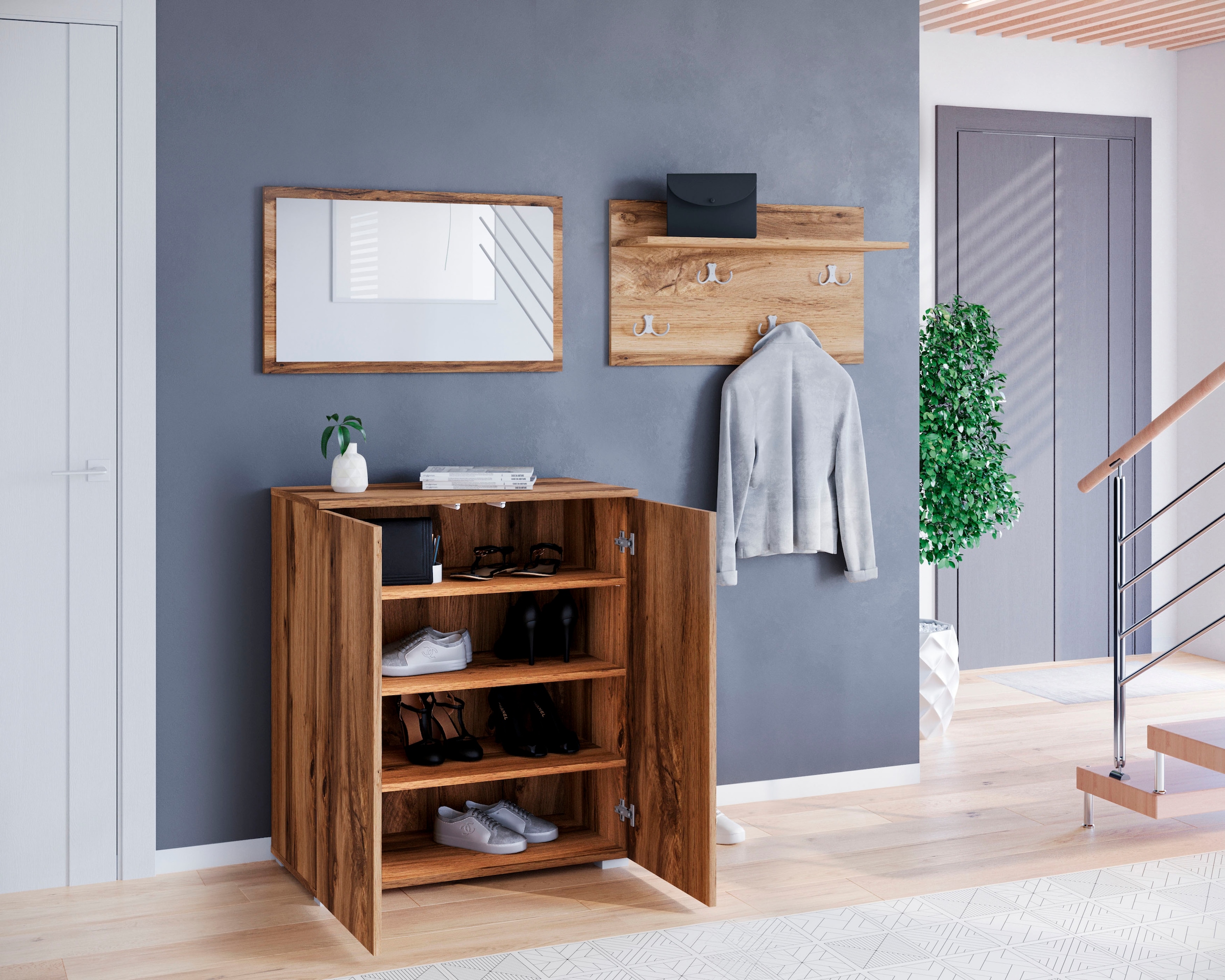 GOODproduct Ensemble de vestiaires »PARIS/ TOKYO« Ensemble complet, 3 cuis tlg.