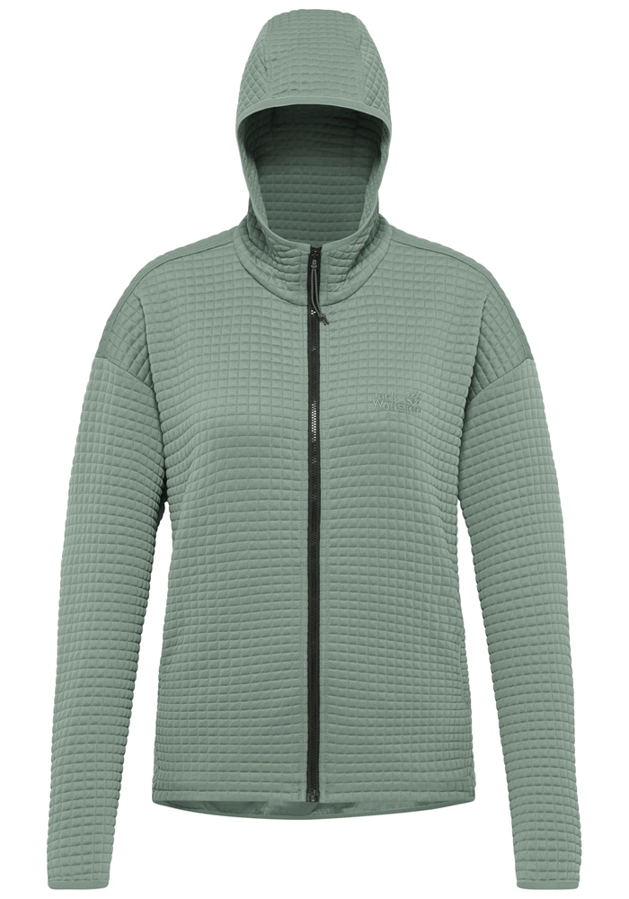 Jack Wolfskin Fleecejacke »MOGARI HOODED FZ W« mit Kapuze mit Kapuze, atmungsaktiv, leicht, pflegeleicht, schnell trocknend
