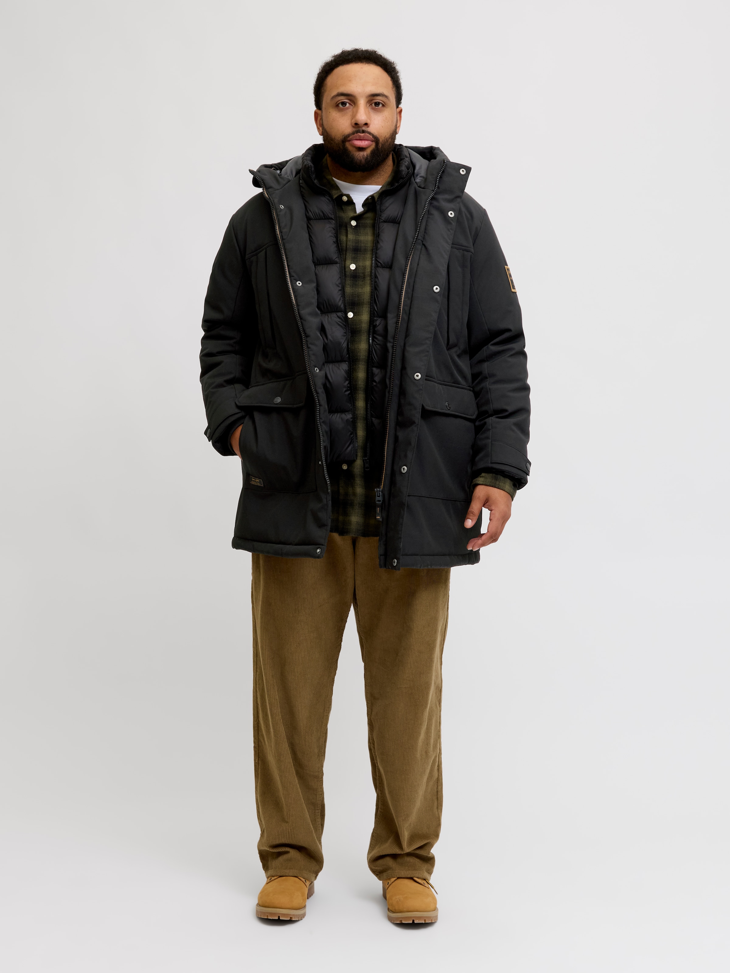 Jack & Jones PlusSize Parka »JJFINN SOFTSHELL PARKA PLS« mit Kapuze