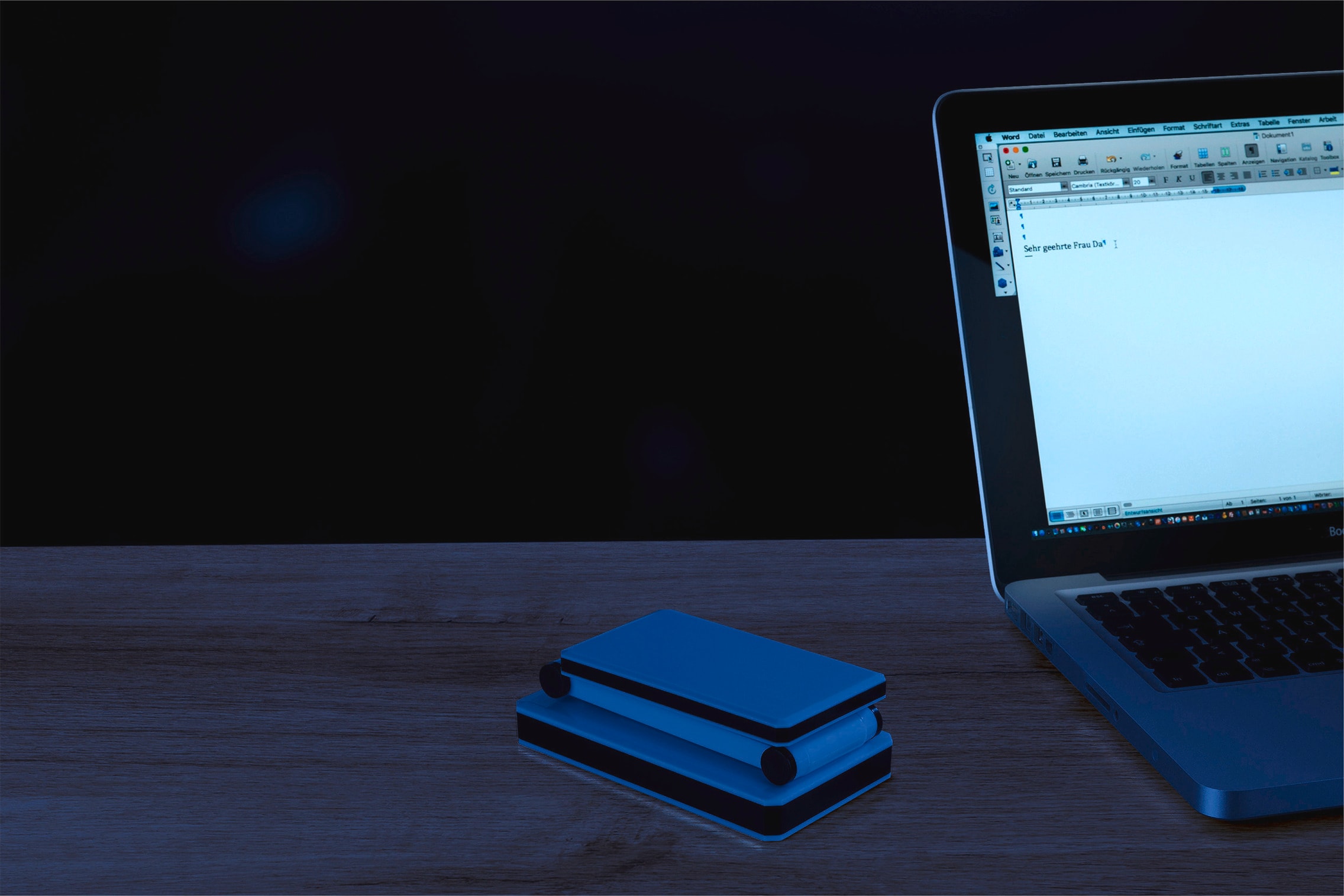 Maximex LED Schreibtischlampe »faltbar« LED-Modul 1 Stk. Neutralweiss LED Lampe, stufenlos verstellbar, USB-Port oder Batteriebetrieb