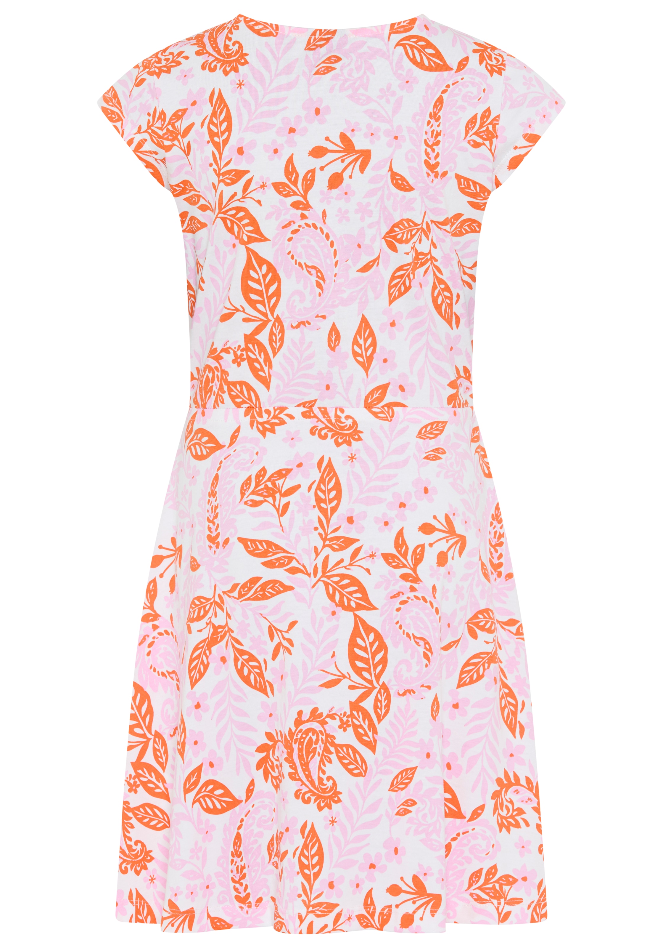 KIDSWORLD Robe en jersey »Kleid mit Paisley-Allover Muster« style tendance, pour filles, en jersey simple, manches courtes