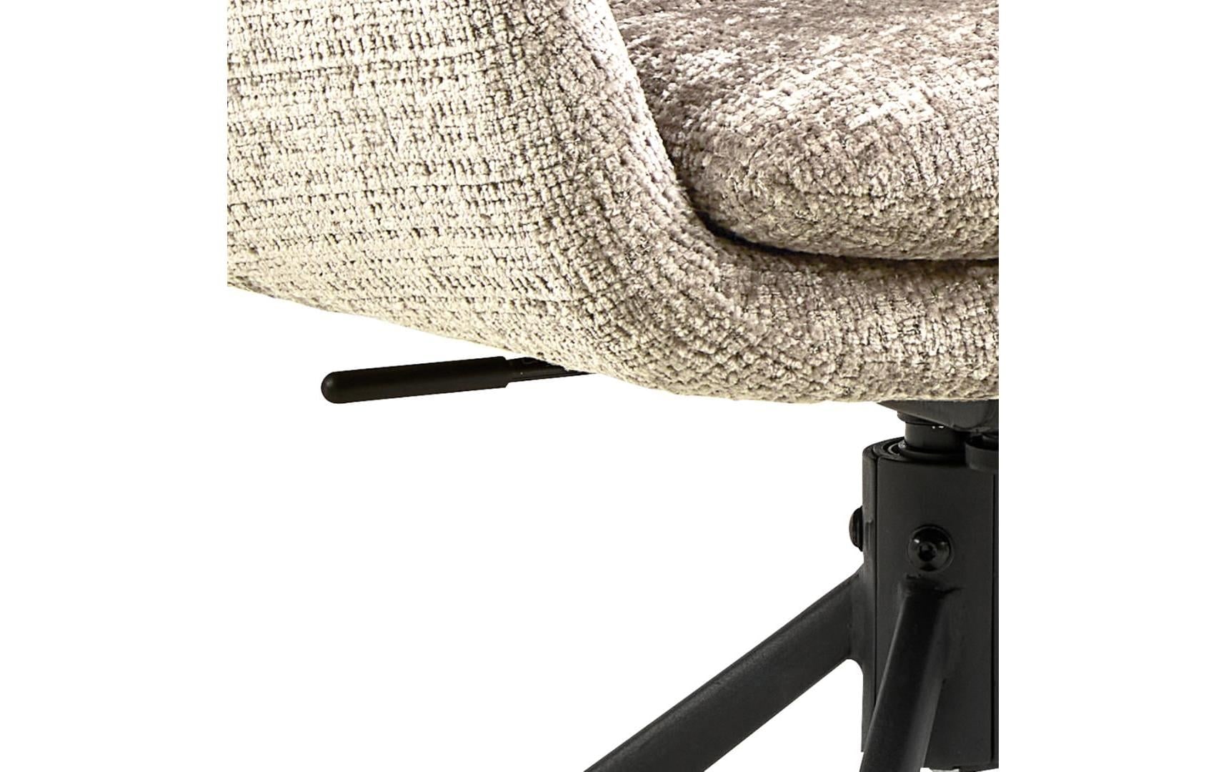 AC Design Esszimmerstuhl »Edgar, Polsterstuhl, Stuhl« (Set) 2 Stk.Stuhl, Stoff, L-Form, Armlehnen, Dreh- & Kippfunktion, FSC™