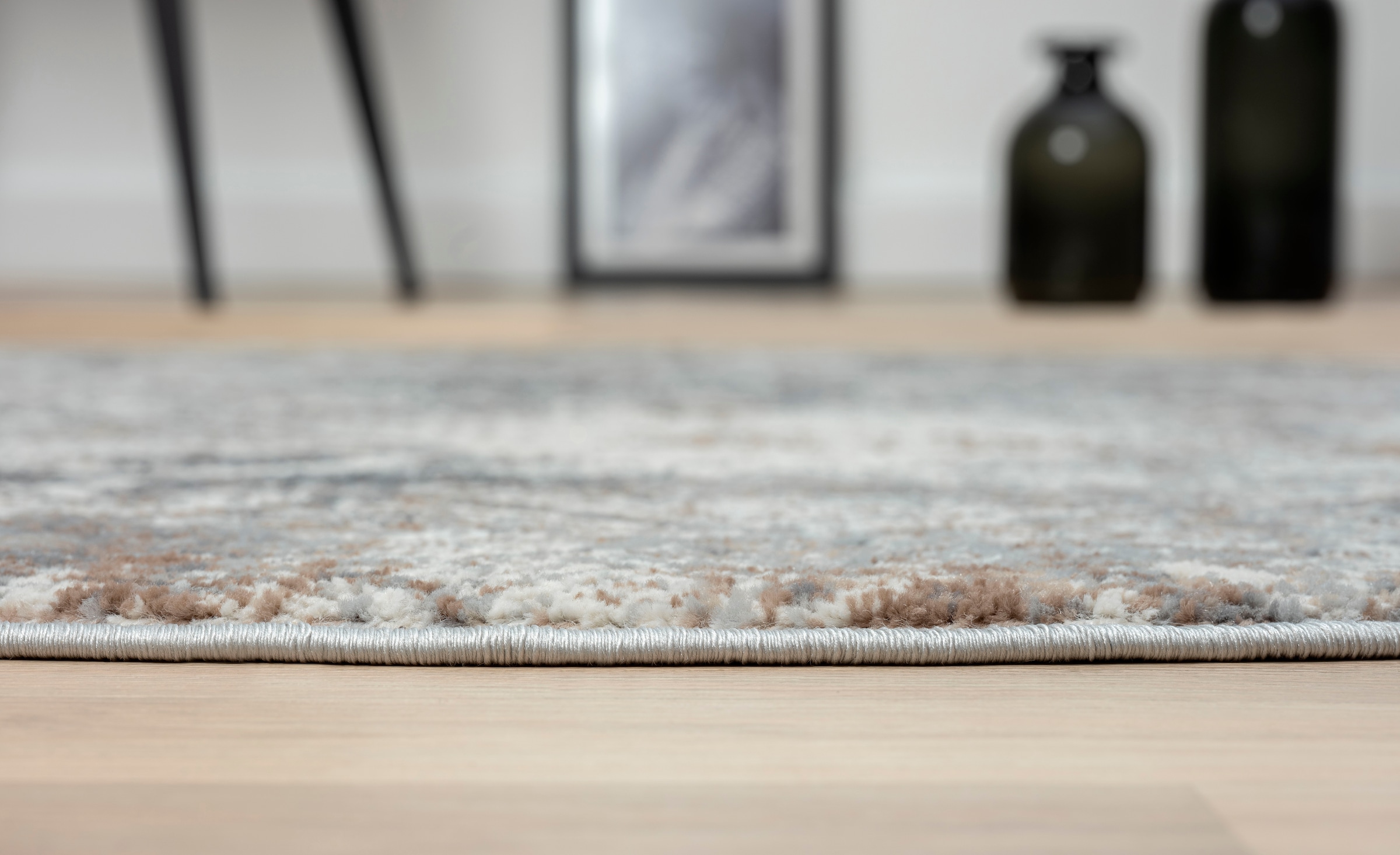 GOODproduct Tapis »Micah« Rond 8 mm Höhe Kurzflor, modernes Design, pflegeleicht, Wohnzimmer