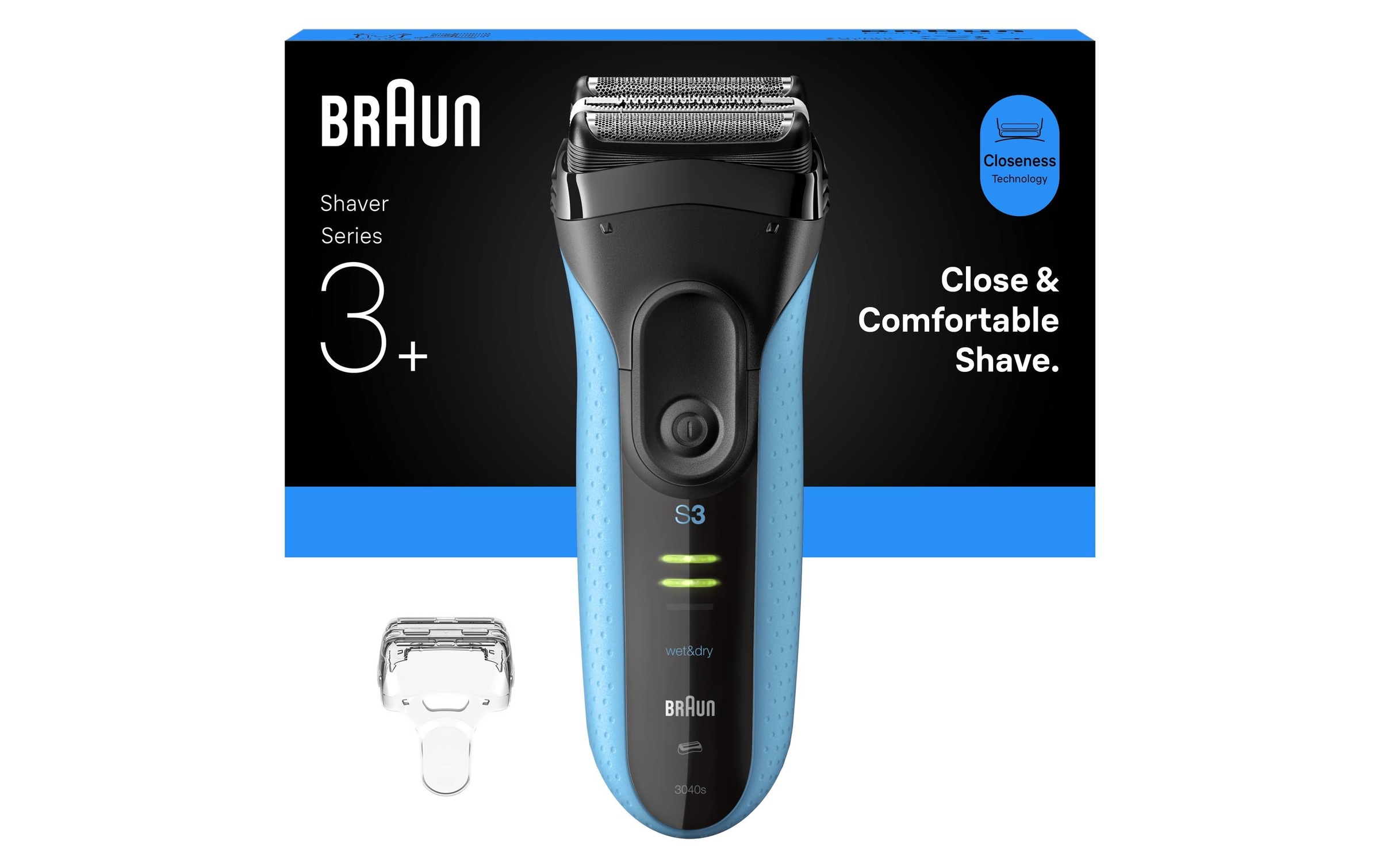 Braun Gesichtshaarrasierer »Series 3+ 3040s« Gesicht