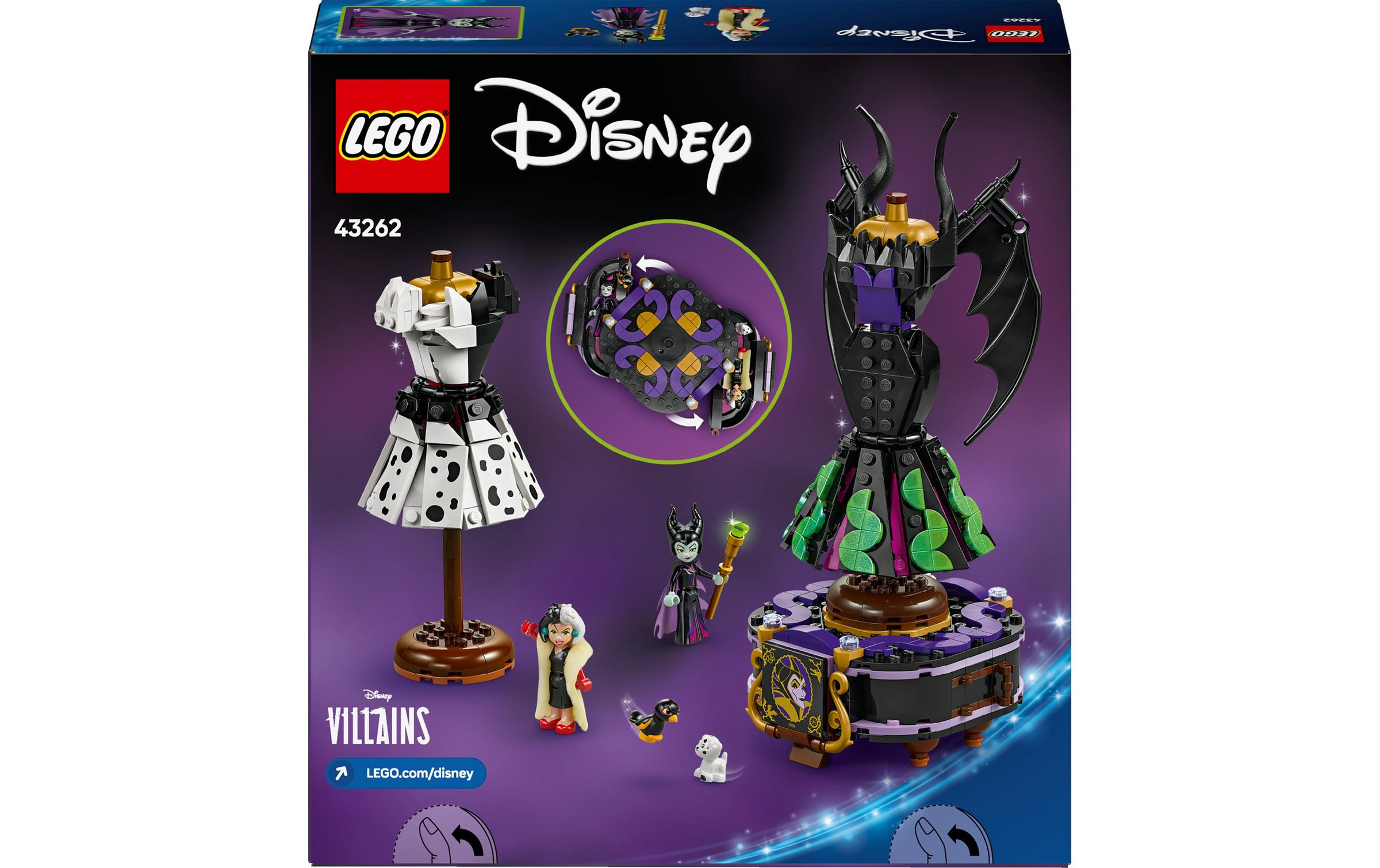 LEGO® Briques de jeu »Disney Die Kleider von Malefiz und Cruella De Vil 43262«