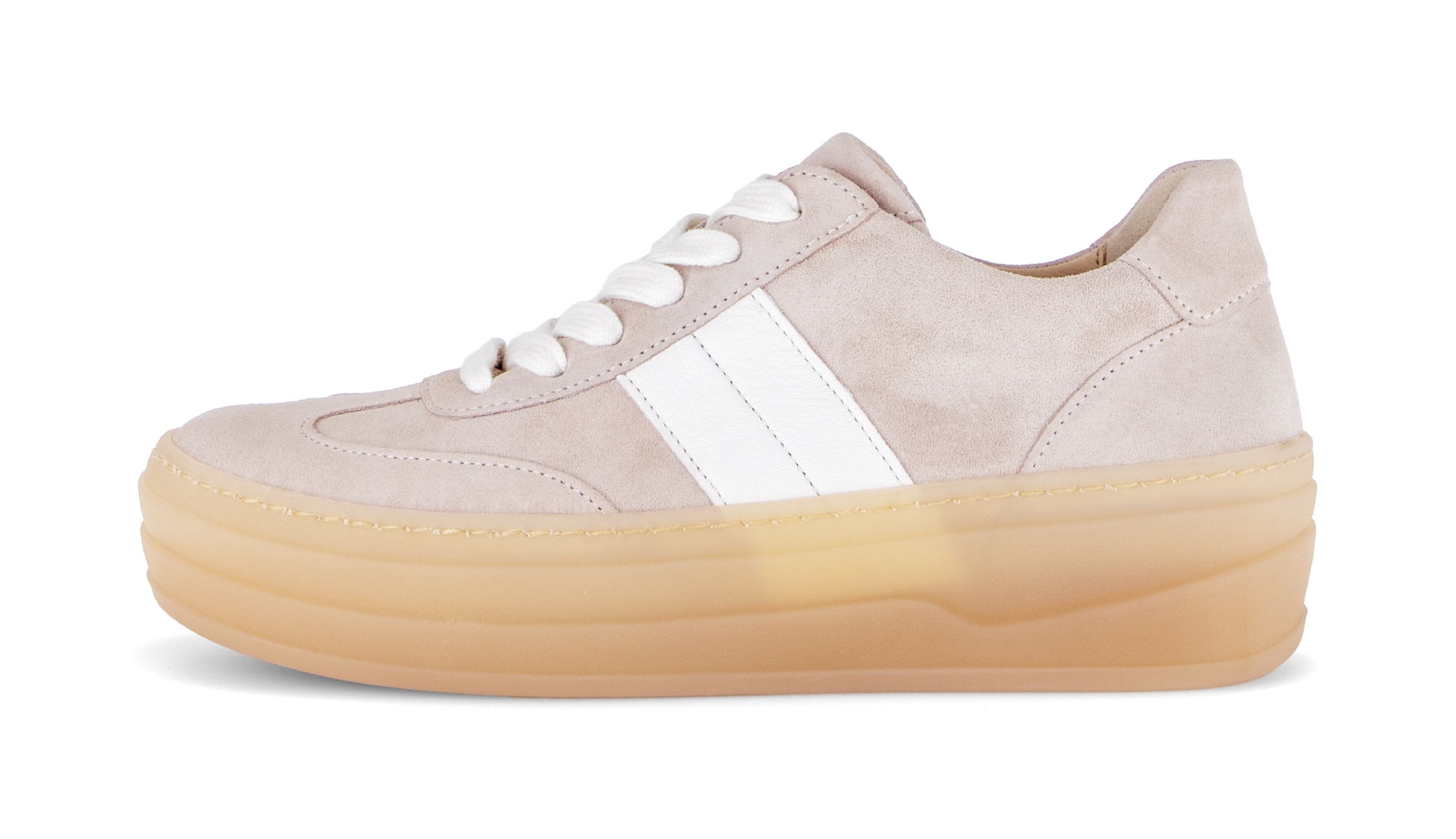 Gabor Baskets à plateforme  chaussure de loisirs, chaussure basse, chaussure à lacets avec semelle transparente