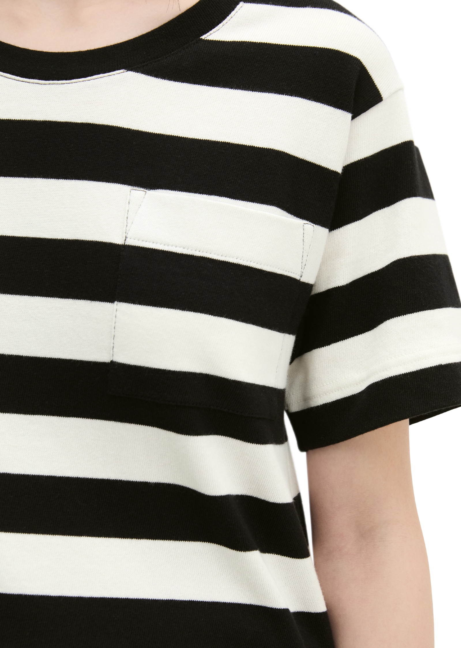 Marc O'Polo T-Shirt gestreift, loose aus weichem Single Jersey