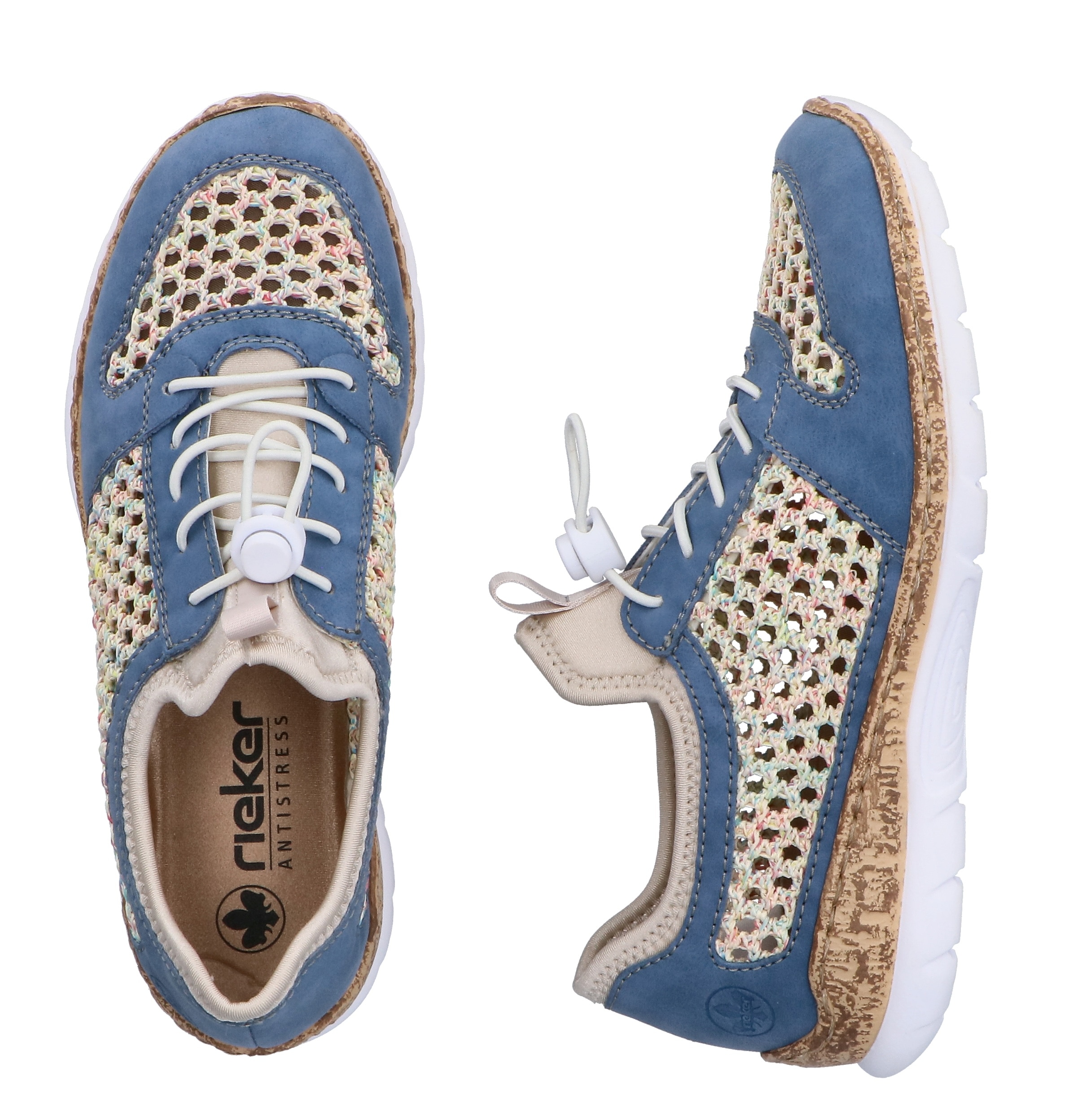 Rieker Baskets slip-on  Slipper, sneaker de loisir, chaussure basse avec fermeture rapide