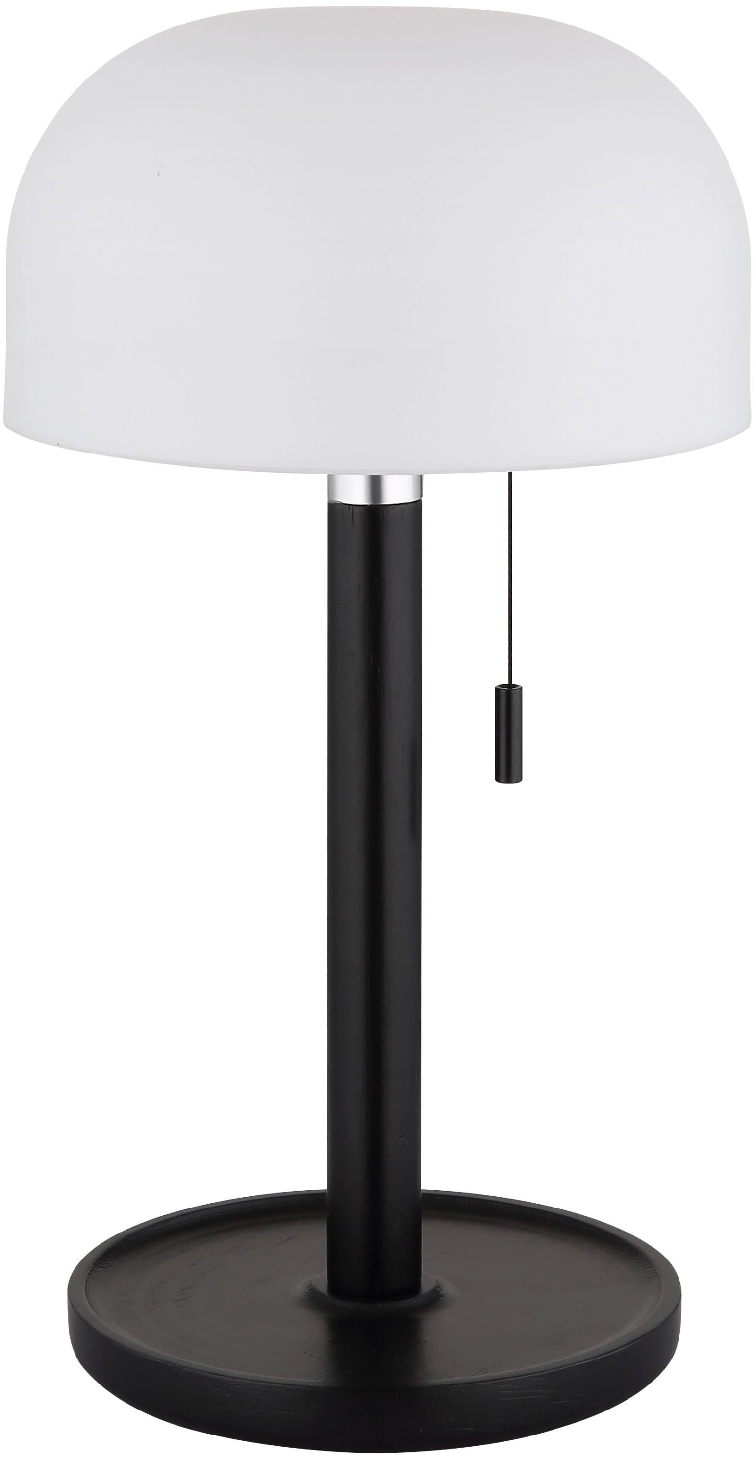 GLOBO LIGHTING LED Tischleuchte »NORMAN« LED-Modul 1 Stk. warmweiss - kaltweiss Akkutischleuchte auch für draussen, Zugschalter Kordel, Akkulampe