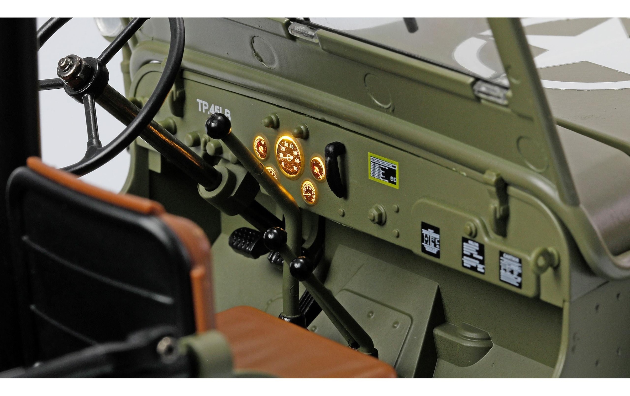 Amewi RC-Auto »Scale Crawler Jeep Willys MB 1:14« Antrieb 4x4
