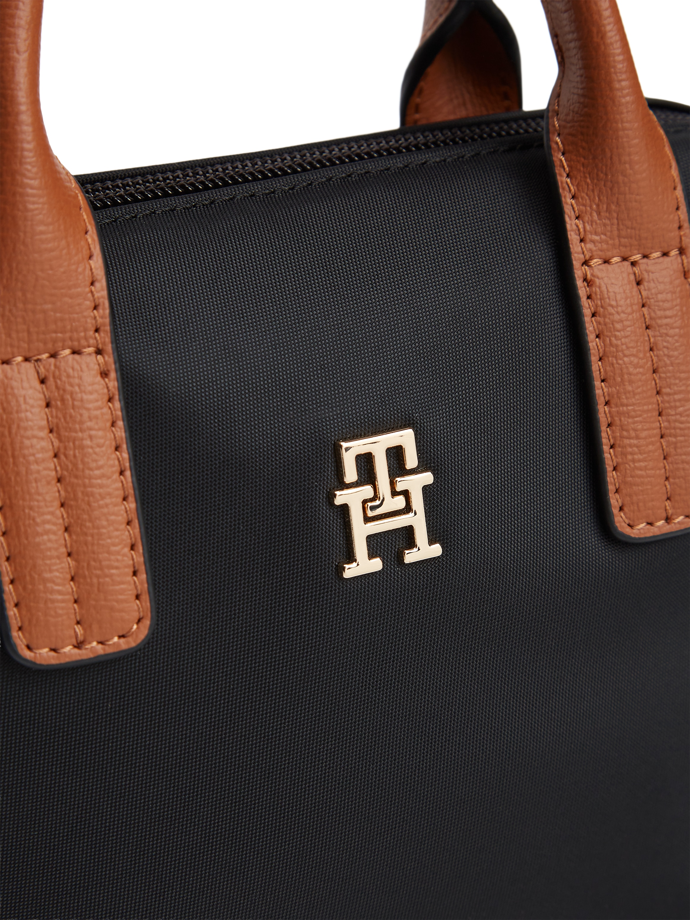 Tommy Hilfiger »POPETTE MICRO TOTE« sac bandoulière femme, sac épaule au look contrasté
