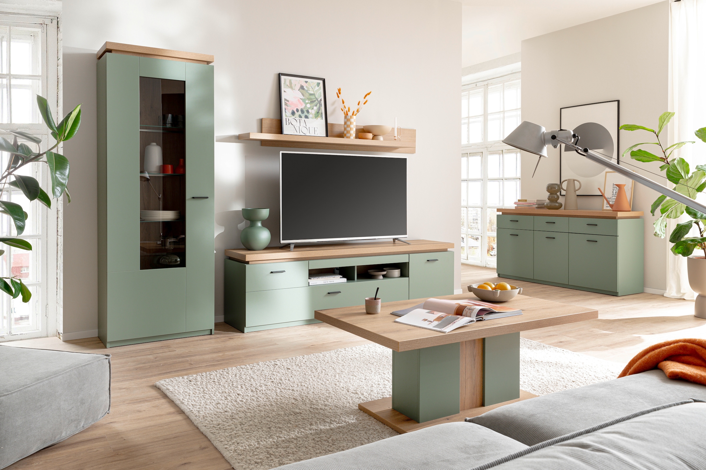 MCA furniture Meuble mural »MONIZ Wohnkomination 2« Komplett-Set, 3 cuis tlg.