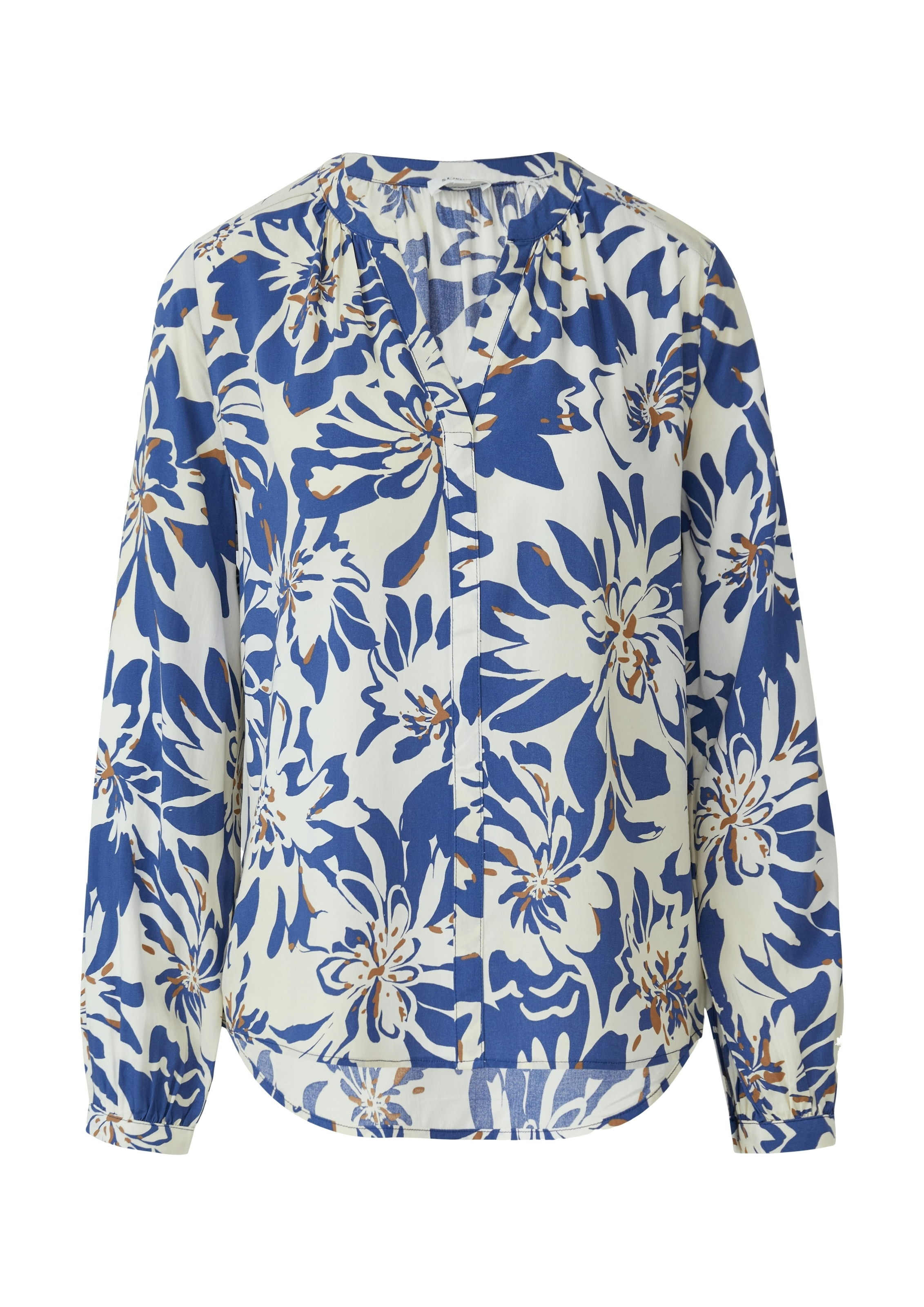 s.Oliver Klassische Bluse mit All-Over Print