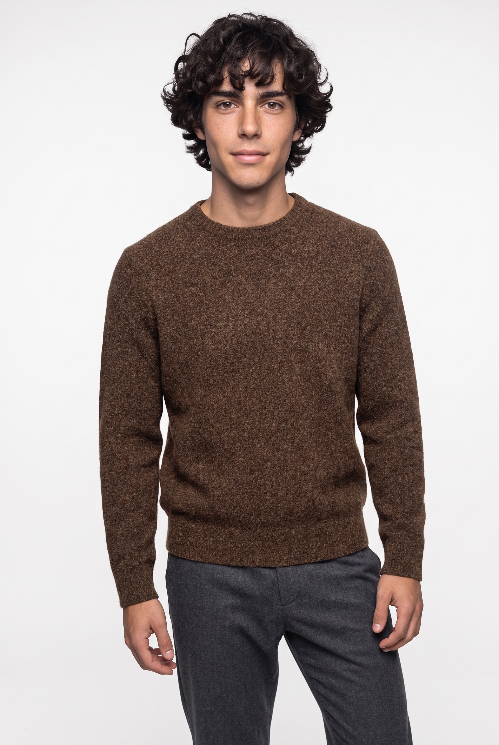 Jack & Jones Pull en tricot »JPRBLASIMON SOUFFLE KNIT CREW NECK SN« mélange de matériaux, coupe régulière