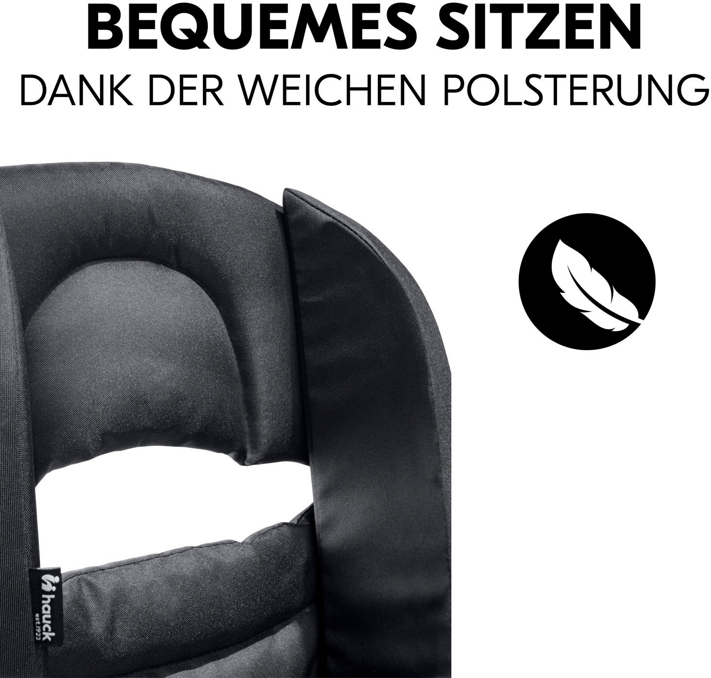 Hauck Sitzverkleinerer »Sitzverkleinerer für Fahrradanhänger, Black« universal