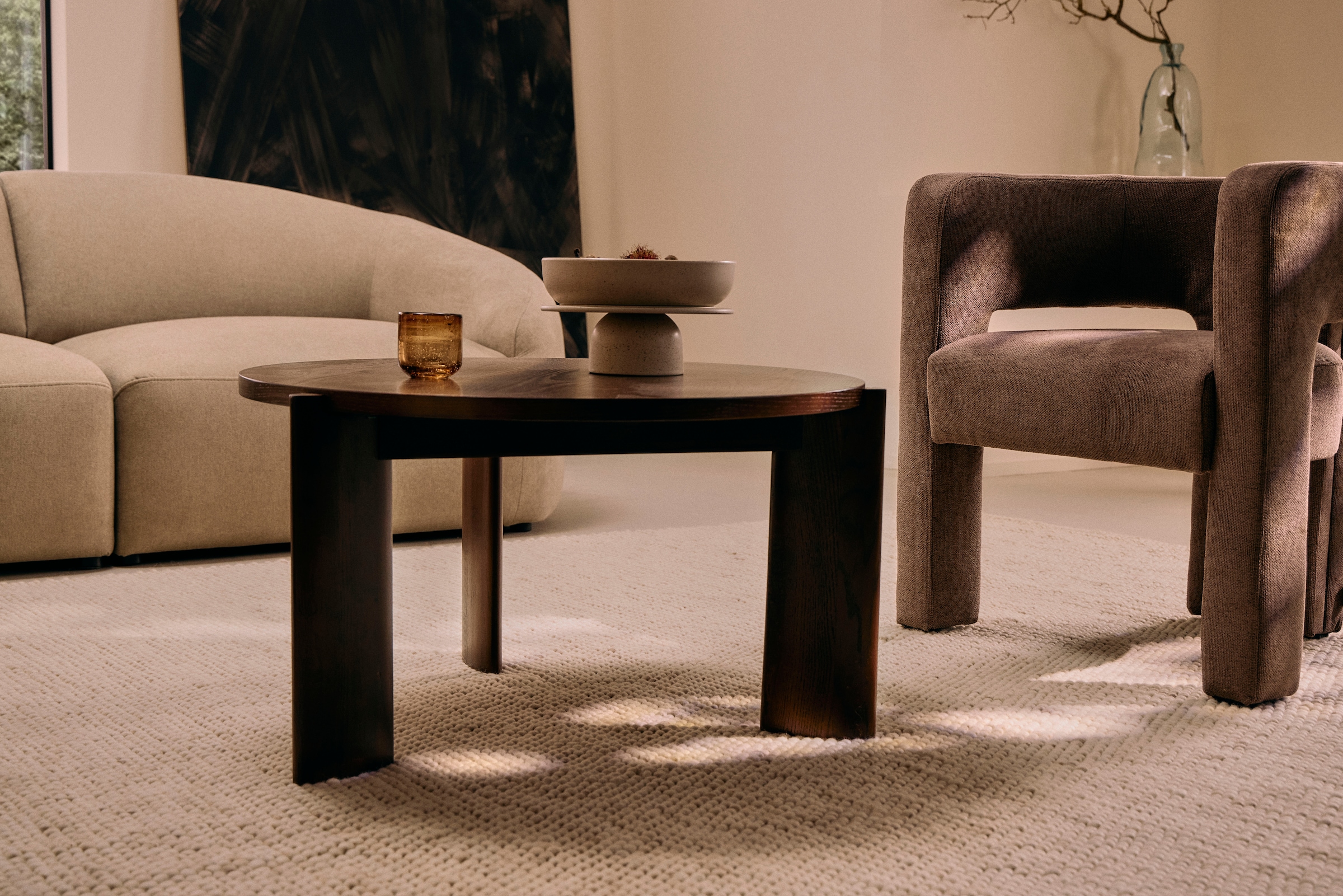 LeGer Home by Lena Gercke Couchtisch »Gelsa« Vielseitig einsetzbar, gefertigt aus edlem Eschenholz, Breite 85 cm