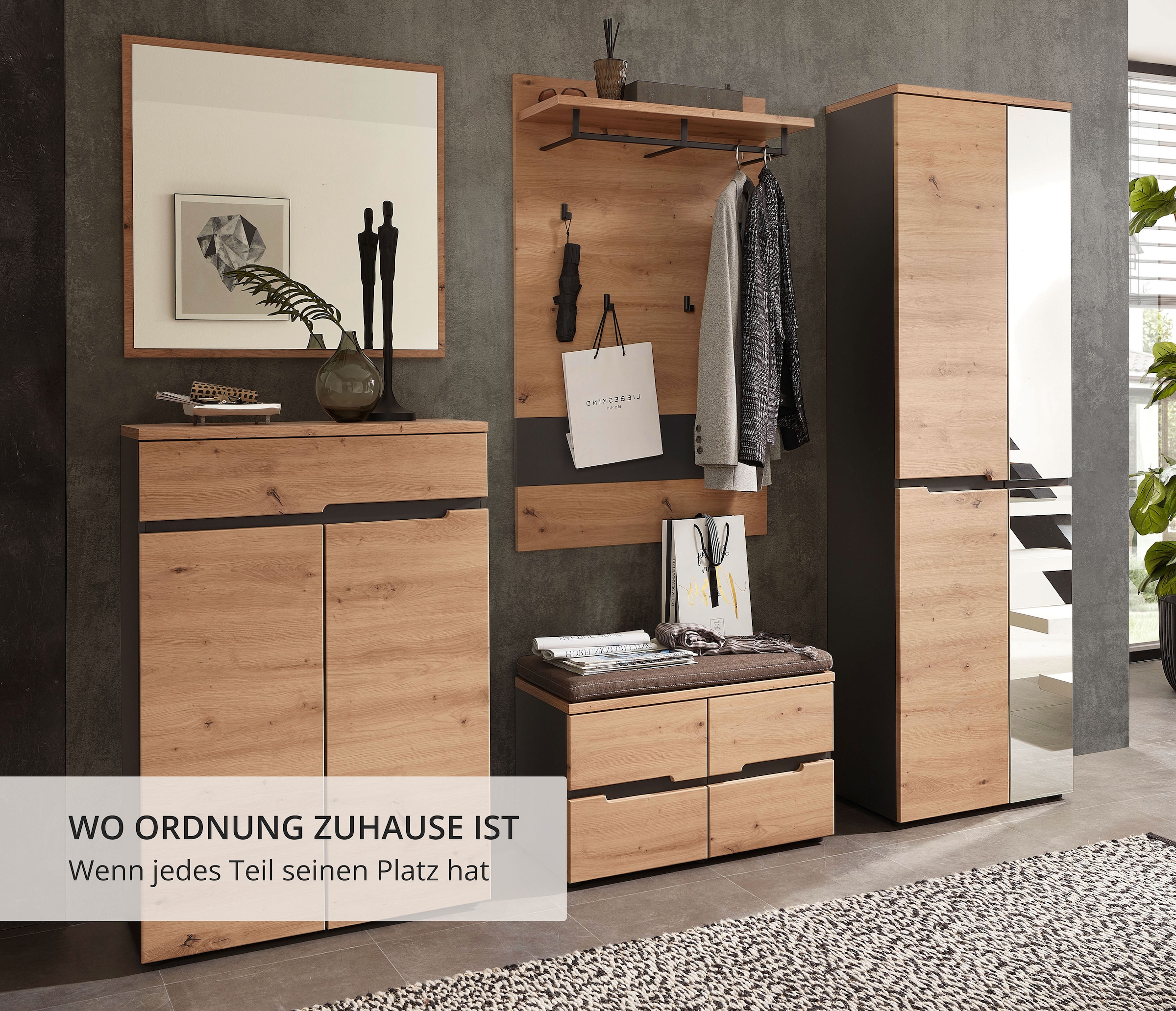 Innostyle Garderoben-Set »MEMPHIS« Komplett-Set, 5 Stk. tlg.