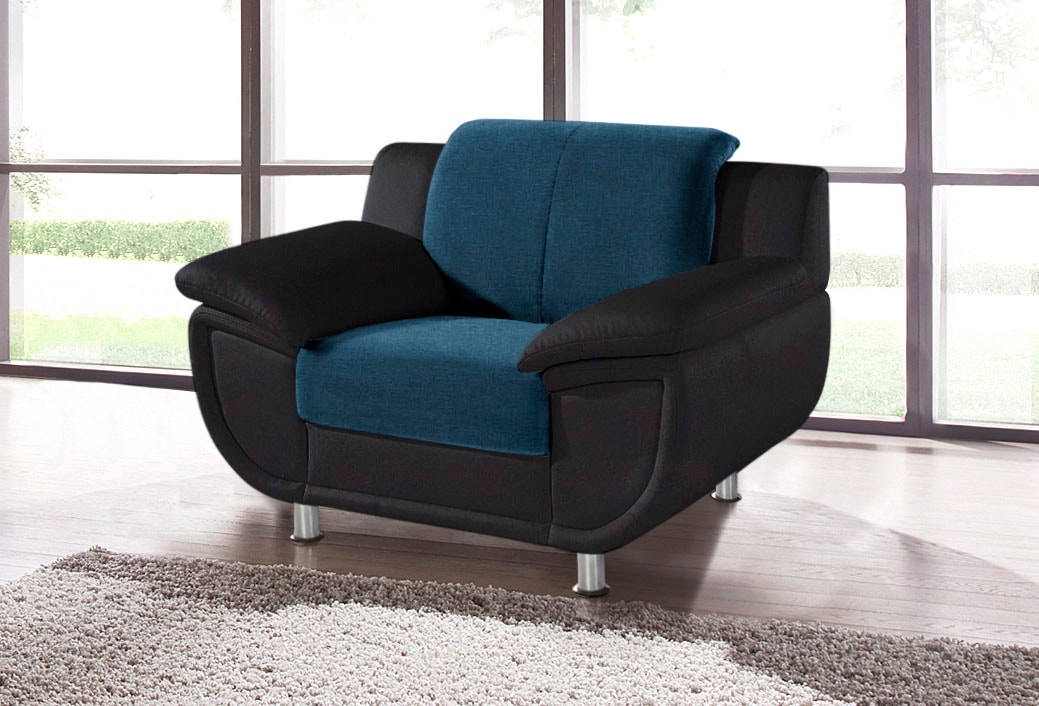 TRENDMANUFAKTUR Sessel »Rondo III 121 cm, Loungesessel« wahlweise mit komfortablem Federkern, mit extra breiten Armlehnen