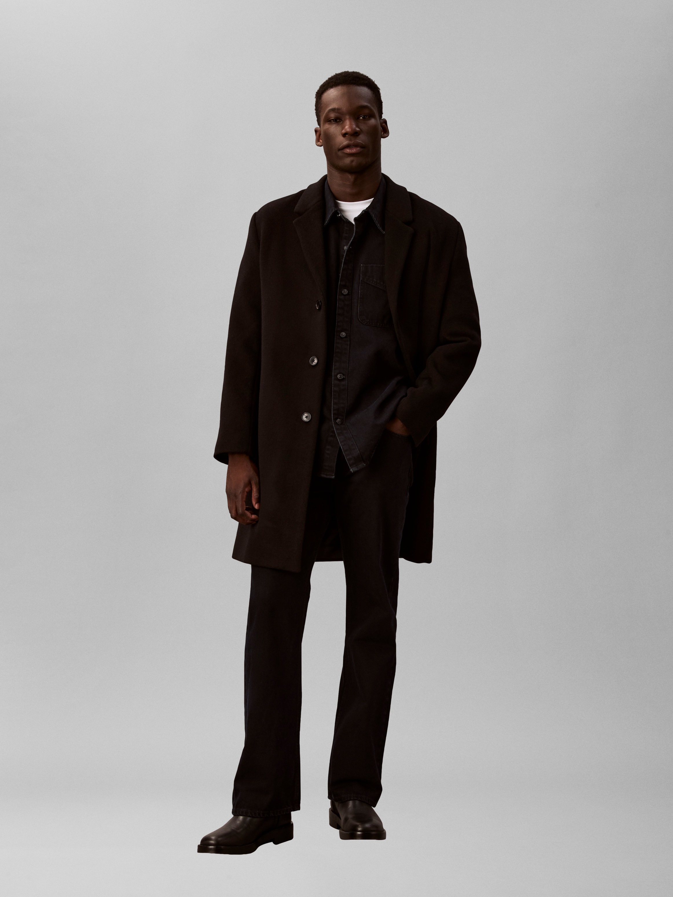 Calvin Klein Jeans Jeanshemd Regular fit mit Rundhalsausschnitt