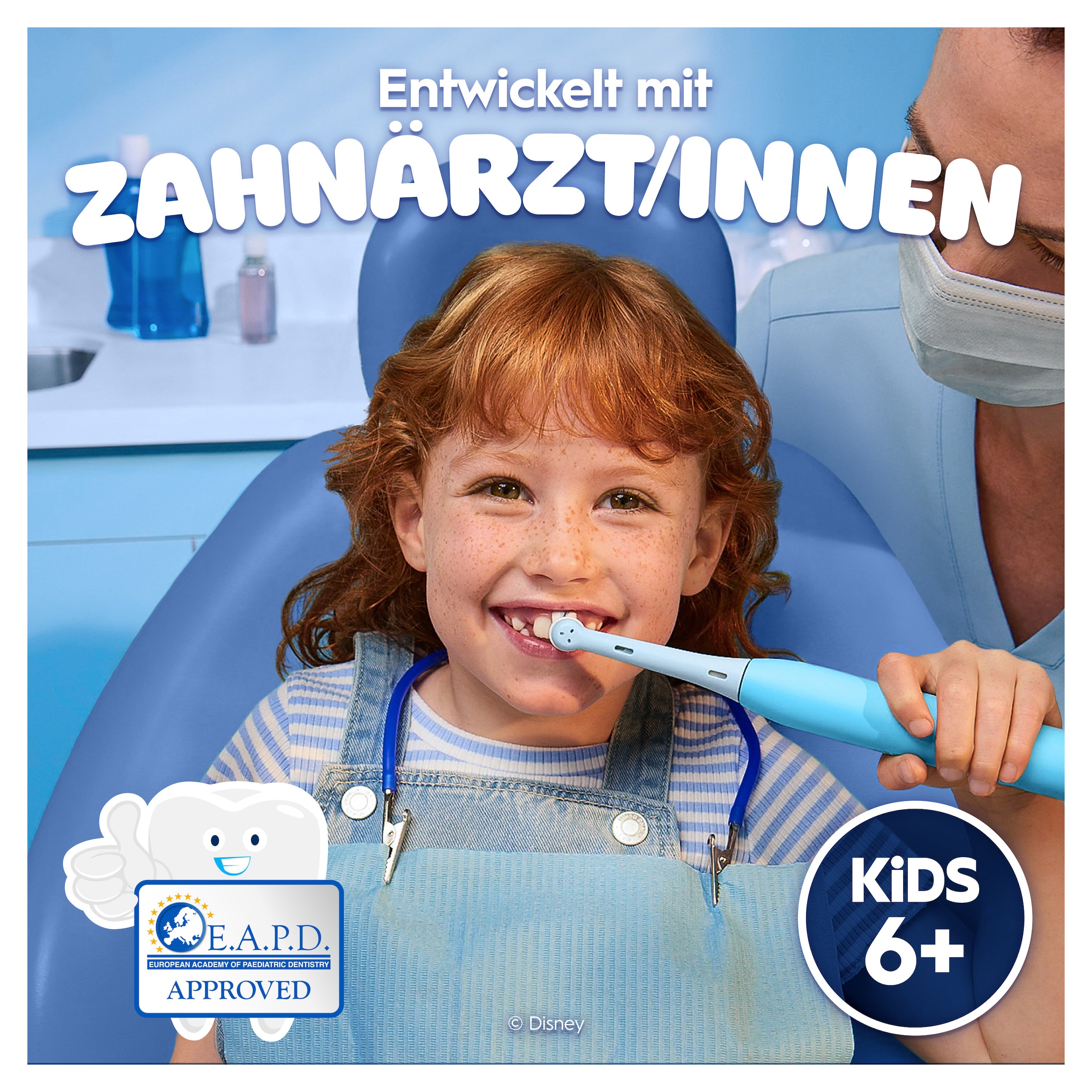 Oral-B Elektrische Kinderzahnbürste »iO Kids 6+ Stitch« 1 Stk. Aufsteckbürsten 1 Reise-Etui, Musik-Timer, 3 Modi, ab 6 Jahren