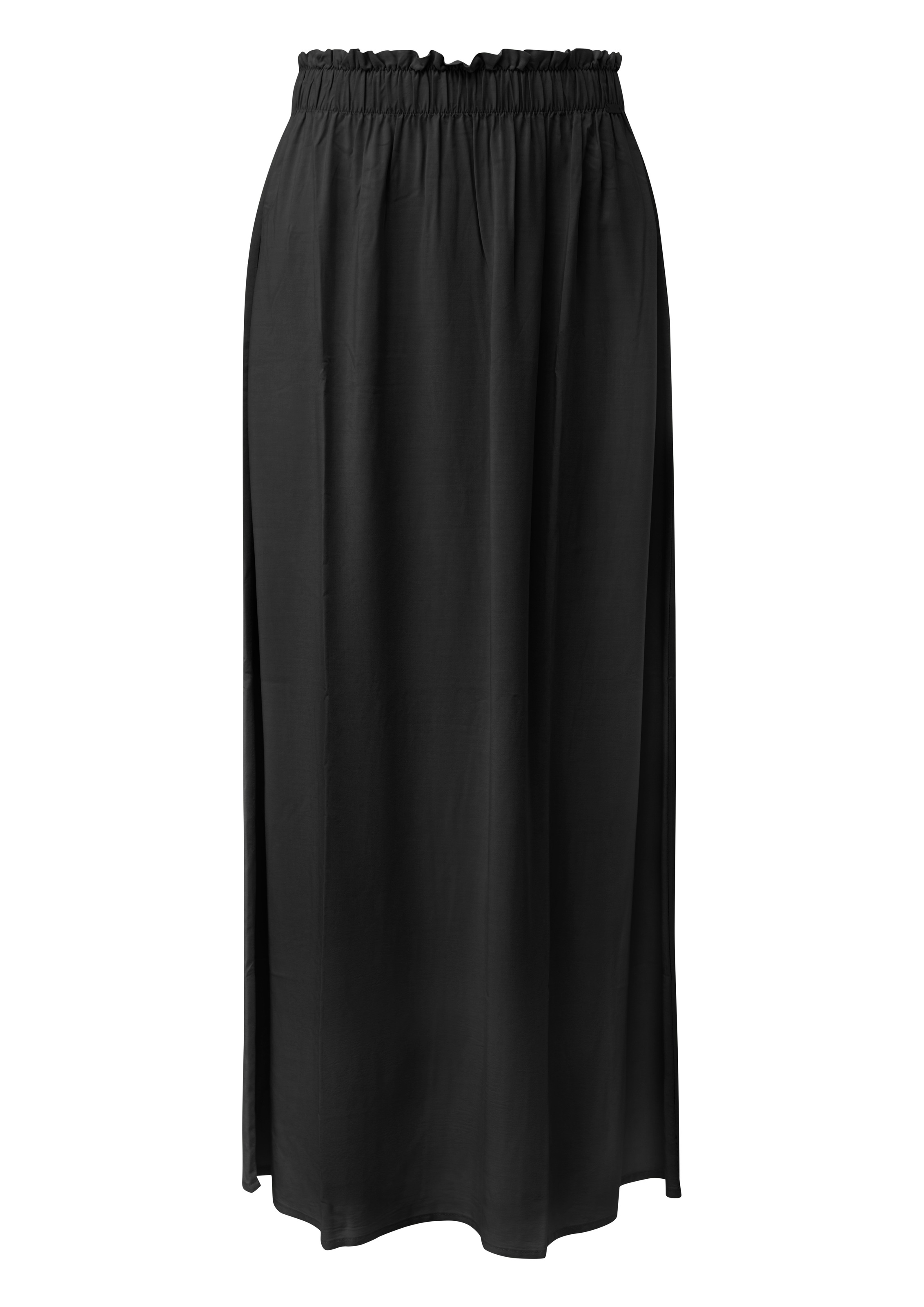 QS Maxi jupe jupe d'été avec ceinture élastique et en viscose pure