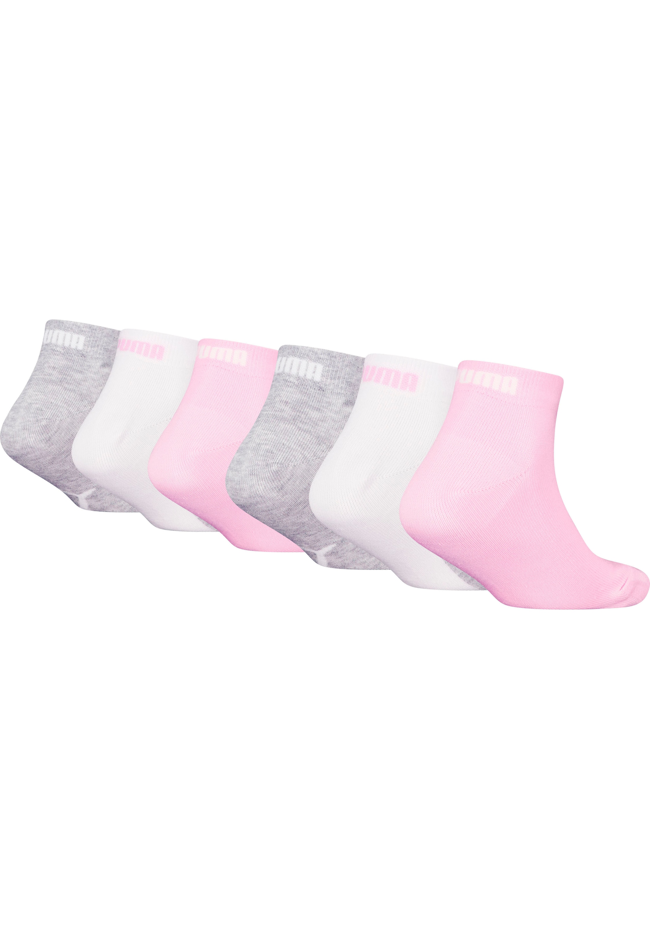 PUMA Chaussettes courtes »KIDS BWT QUARTER 6P ECOM« 6 cuis tlg. mit eingestricktem Logo