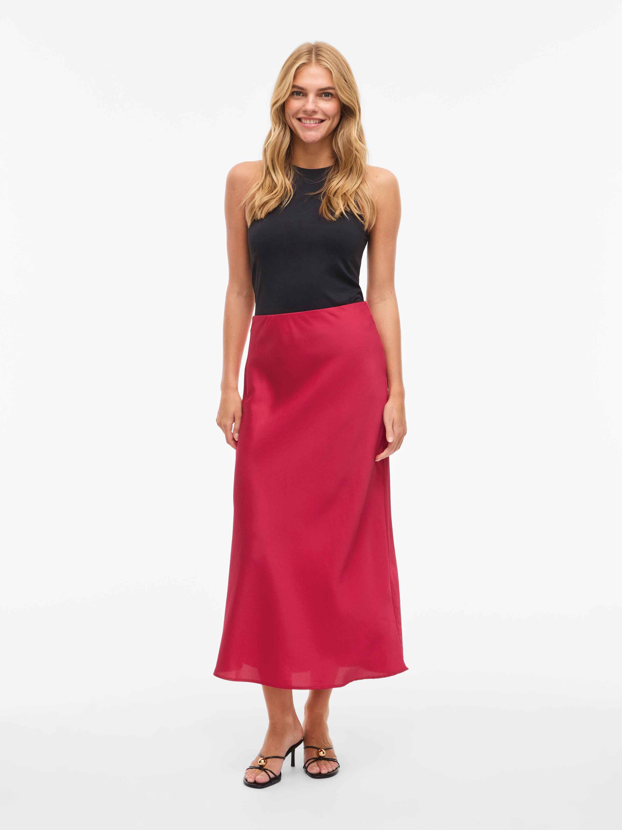 Vila Maxi jupe »VIELLETTE HW LONG SKIRT - NOOS« fibre synthétique