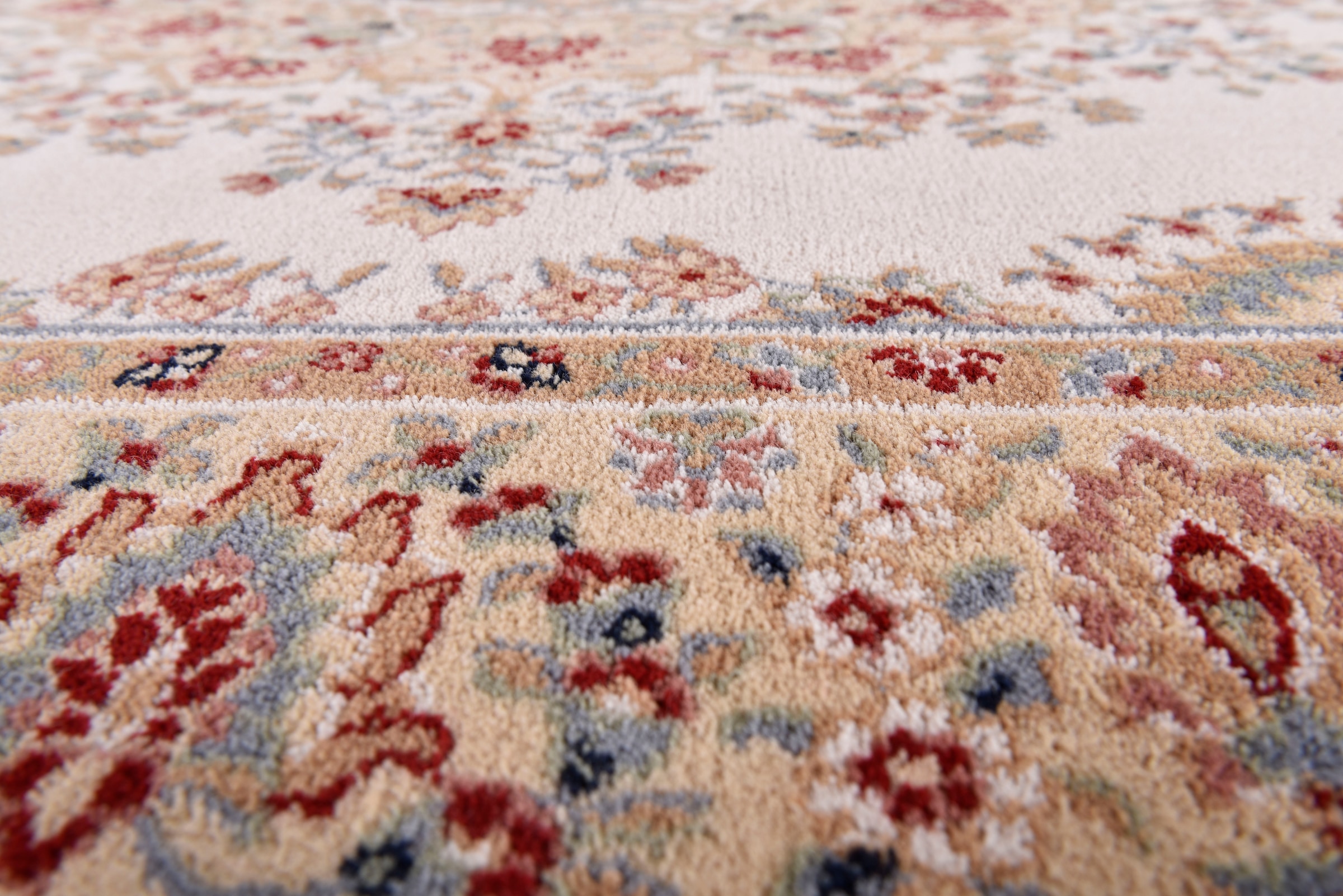 THEKO Tapis en laine »Dolna - 809« Rond 10 mm Höhe Kurzflor, reine Wolle, Orient-Optik