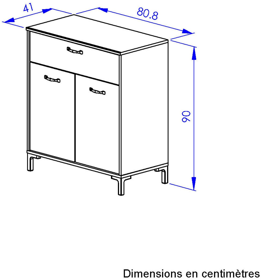 Gami Stauraumschrank »MANCHESTER« Grosses Stauraumvolumen