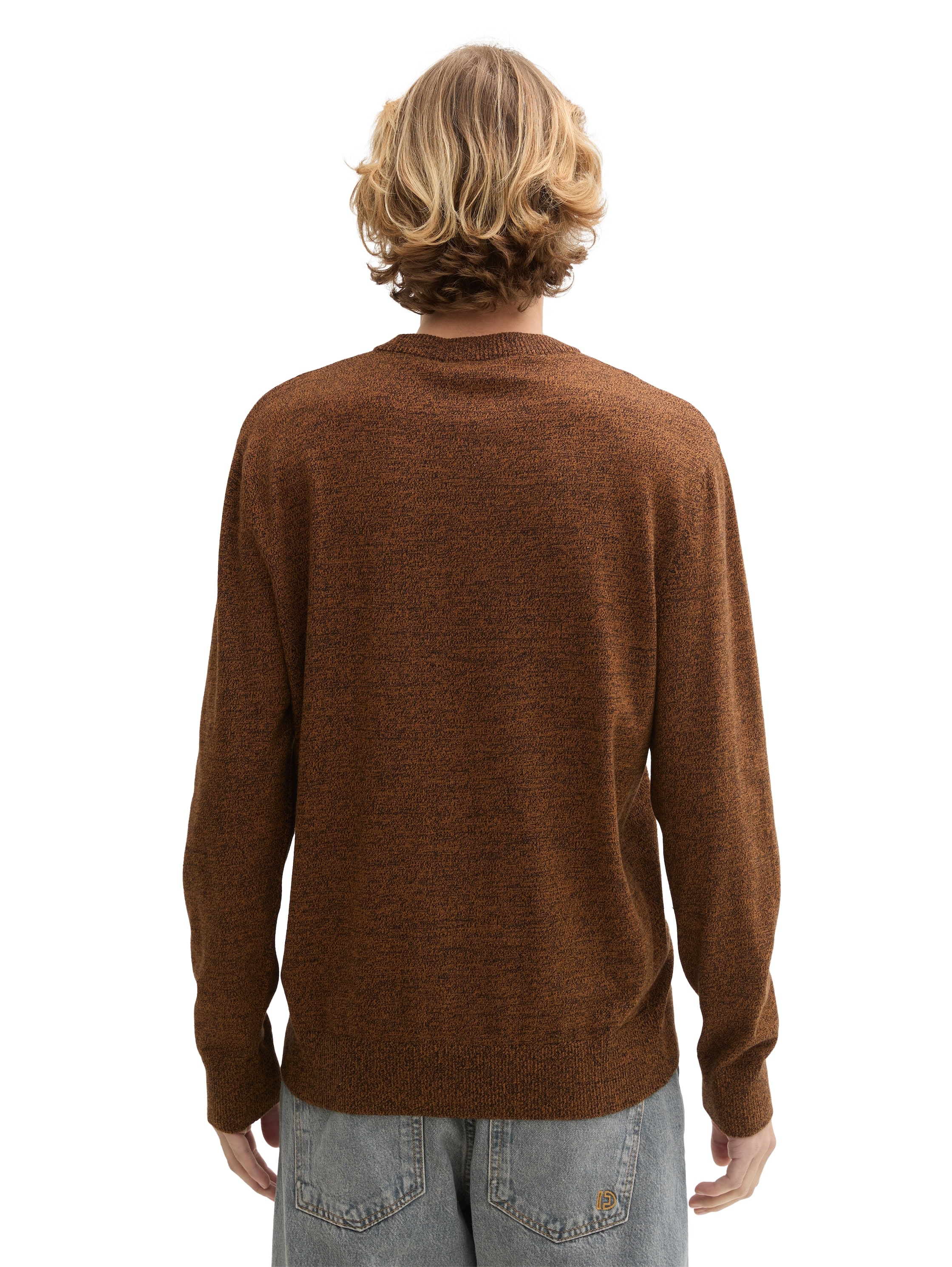 TOM TAILOR Denim Pull en tricot in melierter Optik