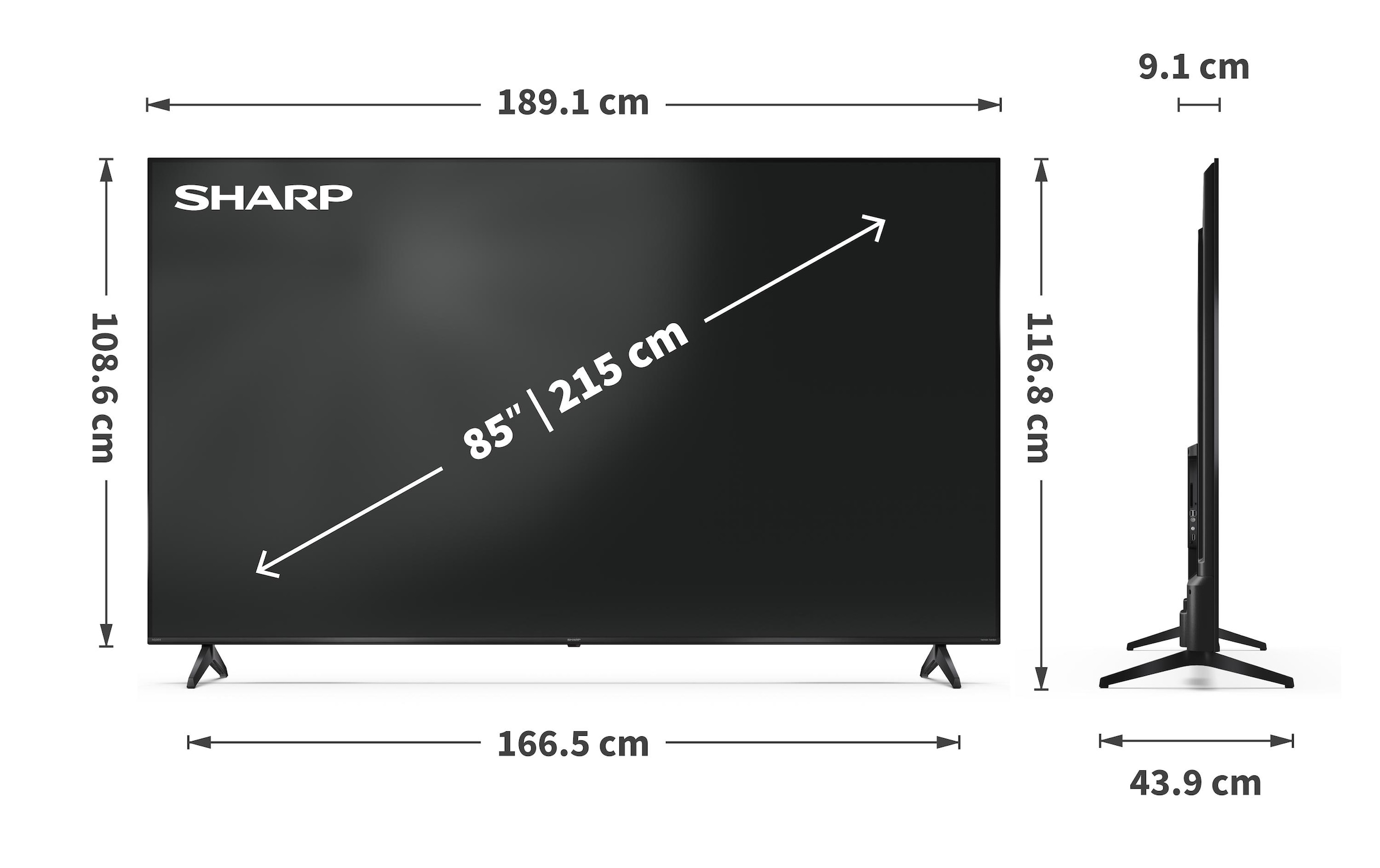   QLED-Fernseher »85HP5465E« 215 cm/85 ″