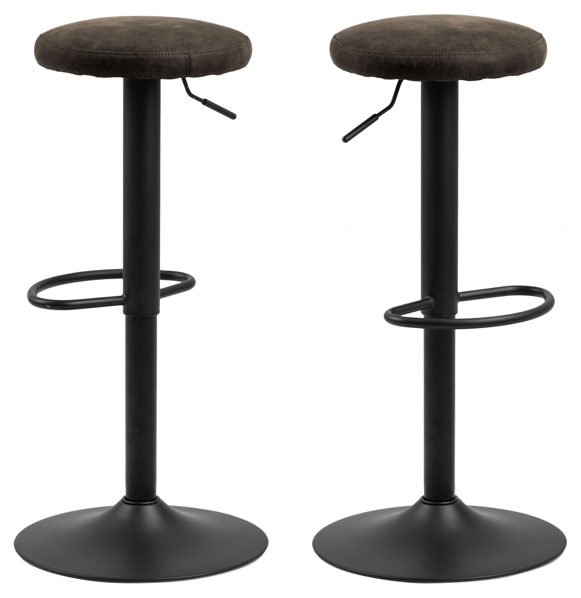 ACTONA GROUP Tabouret de bar »Finch« tabouret de bar, (set, 2 pcs), réglable en hauteur, repose-pieds, structure trompette