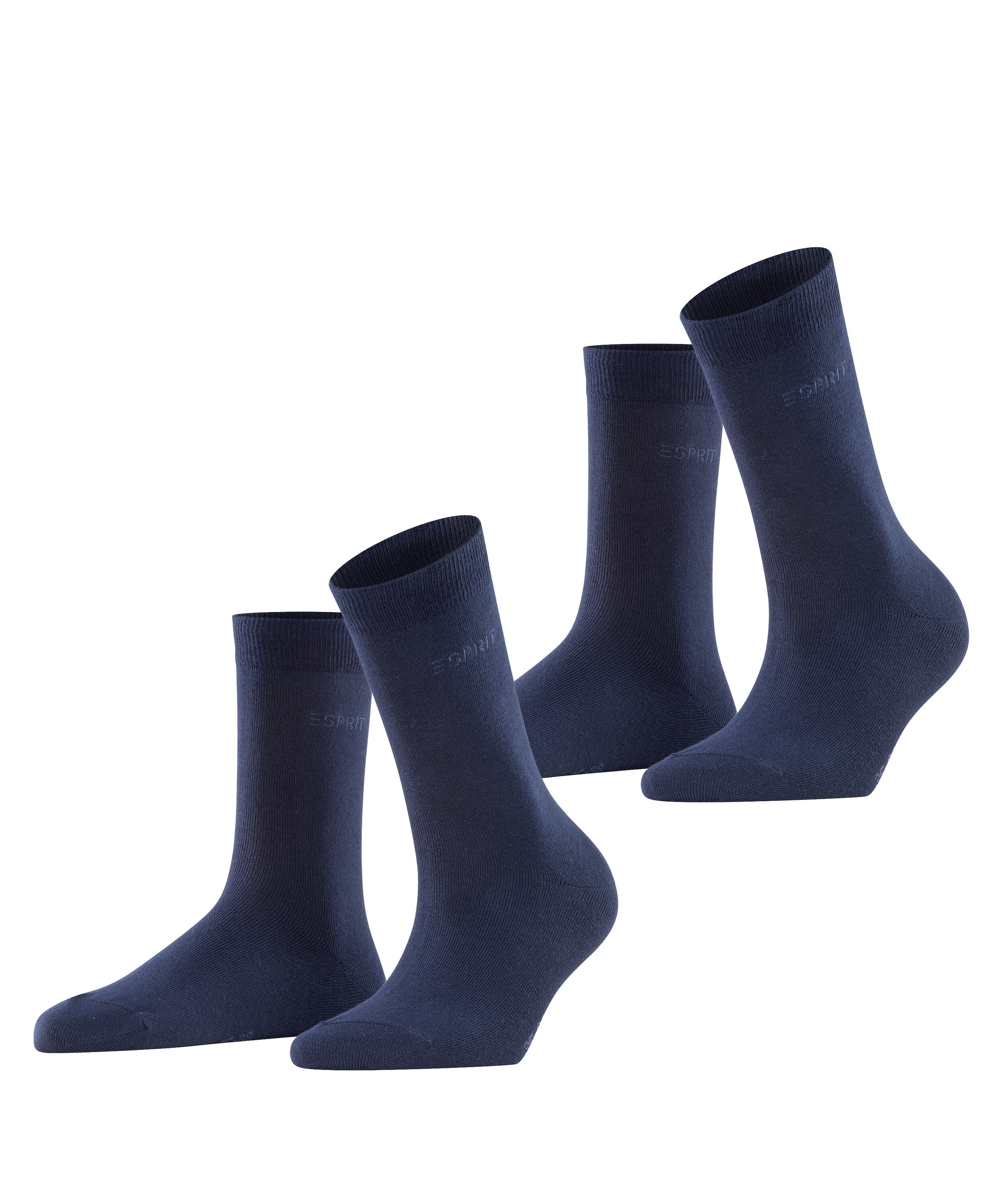 Esprit Chaussettes »Uni« 2 paires, 2 Couple tlg. en matière élastique, respirante, douce, agréable pour la peau