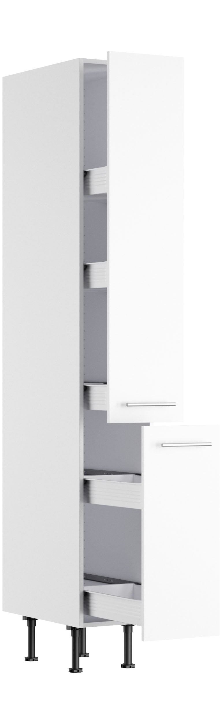 KOCHSTATION Armoire à pharmacie »KS-Bern2« largeur 30 cm, hauteur 211,8 cm, 2 tiroirs (hauteur 124,4 / 70 cm)