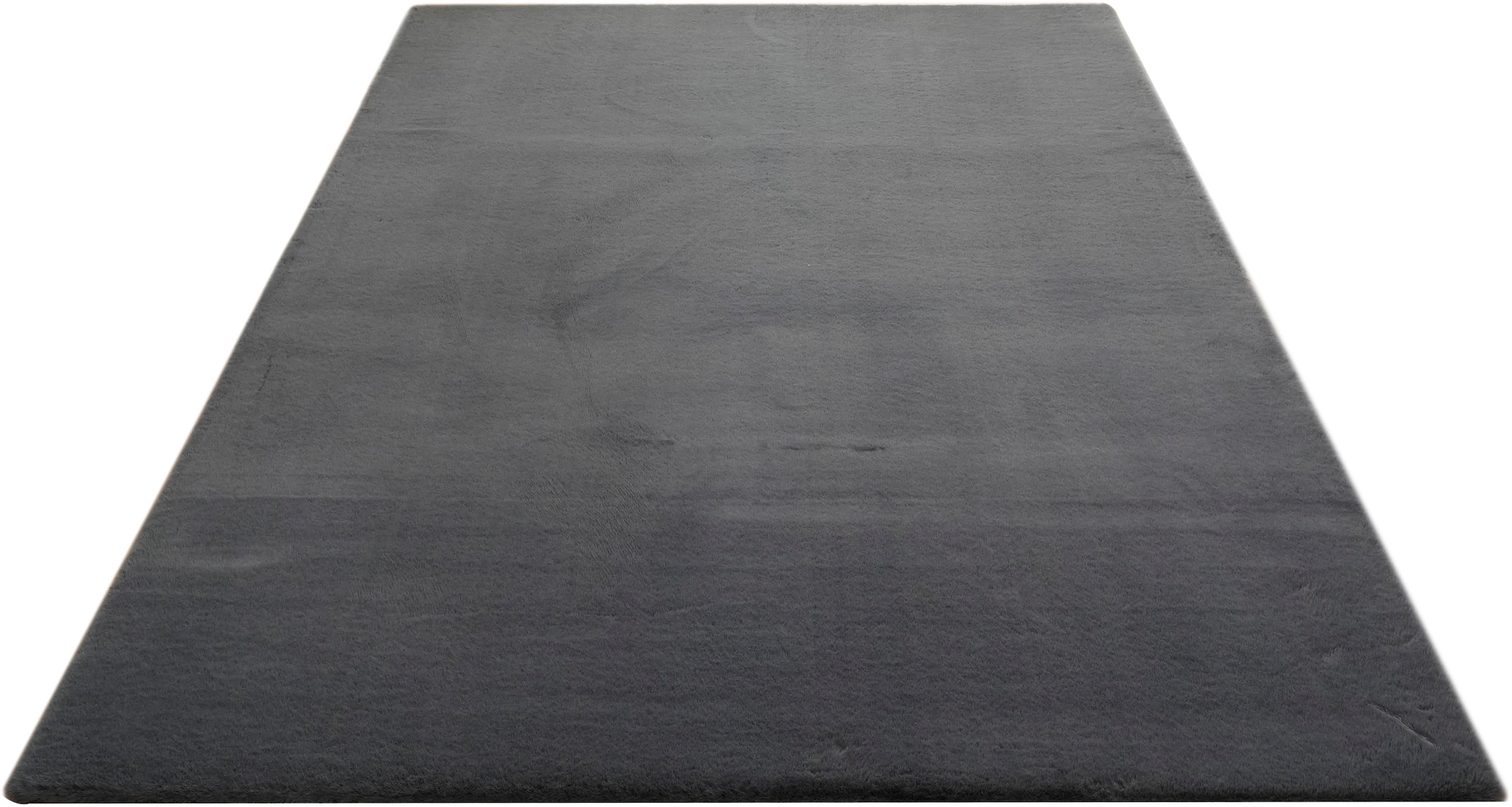 Bruno Banani Tapis en fourrure »Rabbit 2, Kunstfell Teppich, Modern« Rectangulaire 25 mm Höhe Kaninchenfell-Haptik, sehr weich, Wohnzimmer, Schlafzimmer, Esszimmer