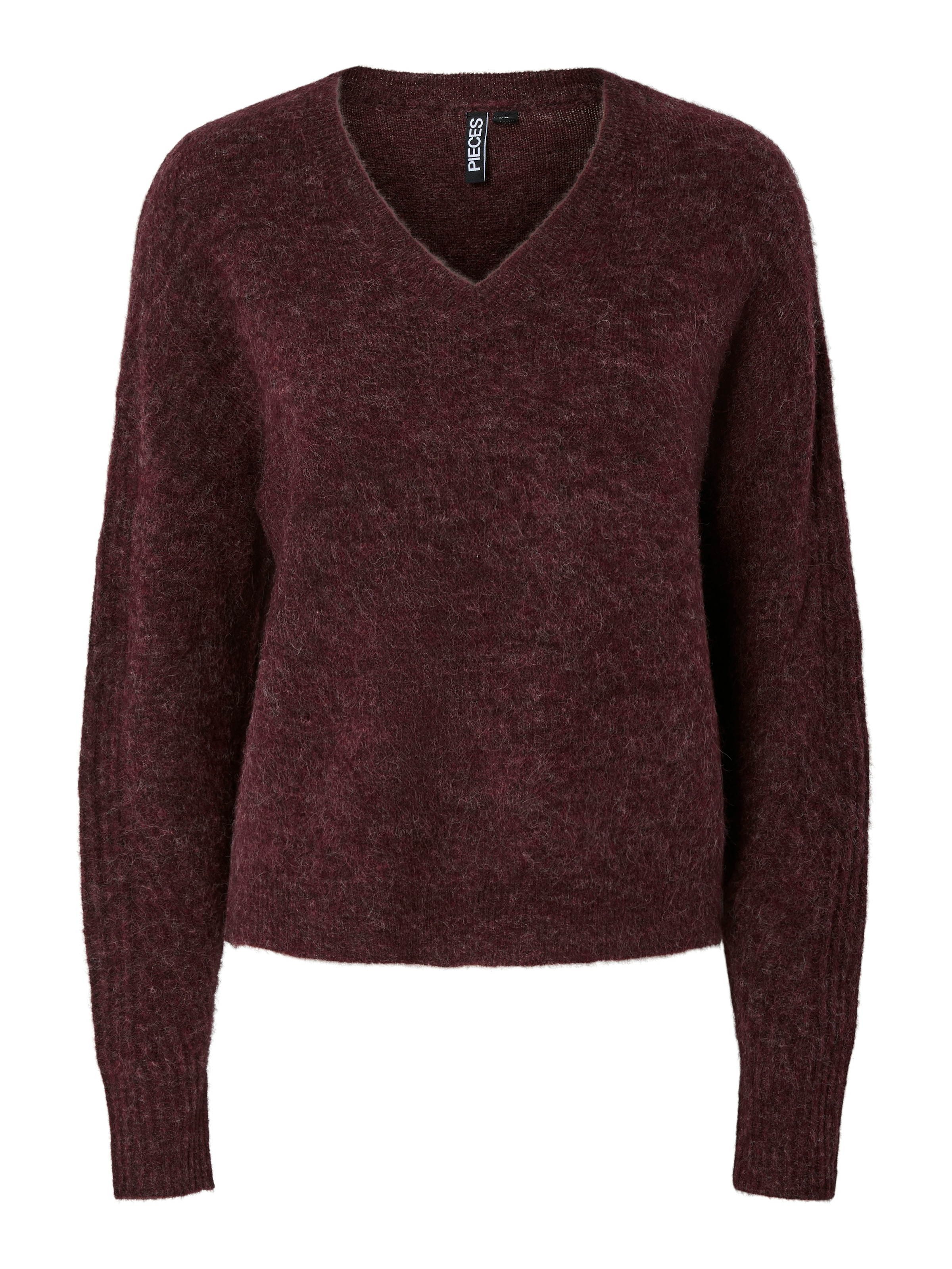 pieces Strickpullover »PCLAYLA LS V-NECK KNIT NOOS«